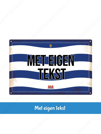 Zeeuws Bord met eigen tekst - Zeeland - Metalen Wandbord
