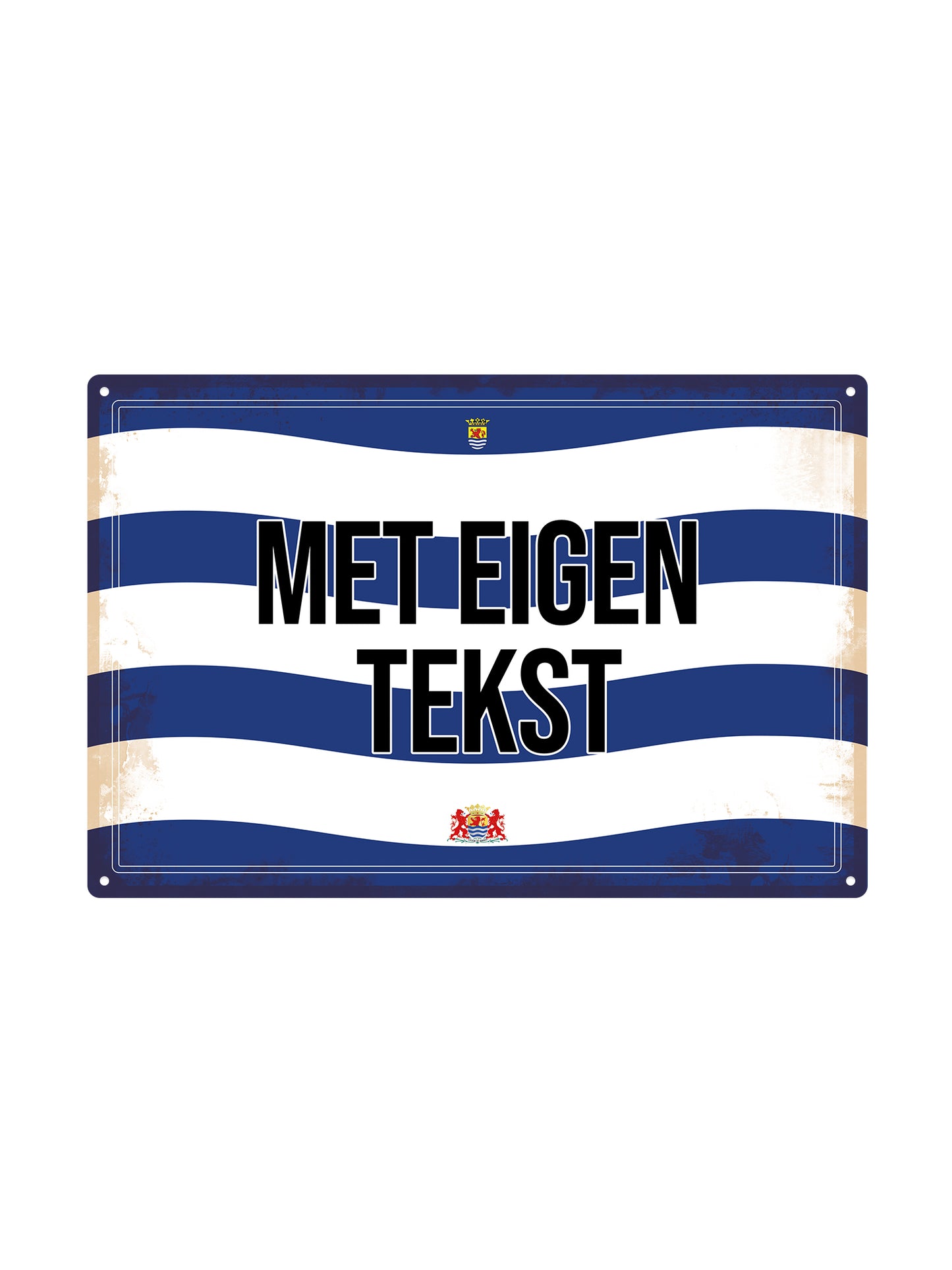 Zeeuws Bord met eigen tekst - Zeeland