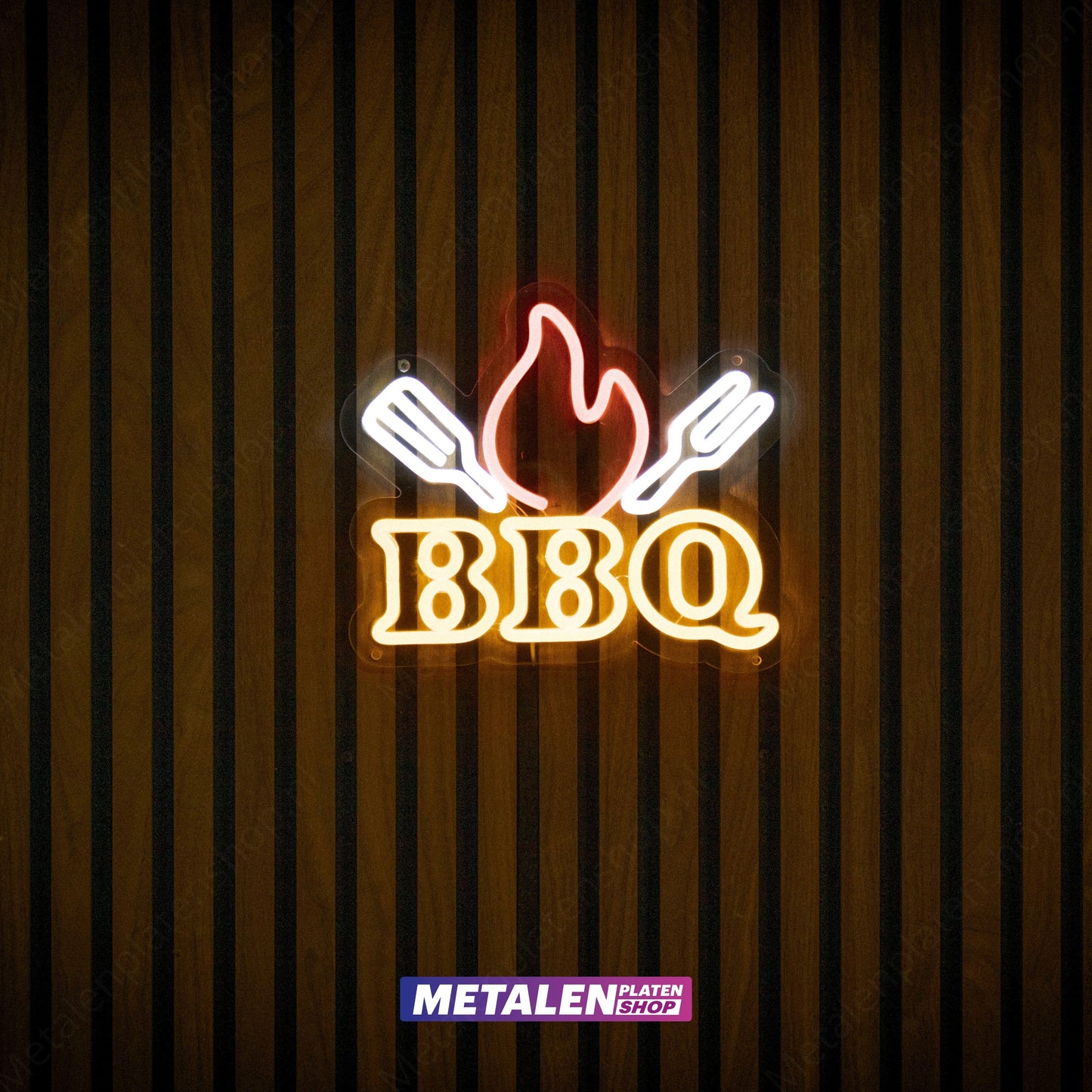 BBQ Flame - Neon Sign - LED 