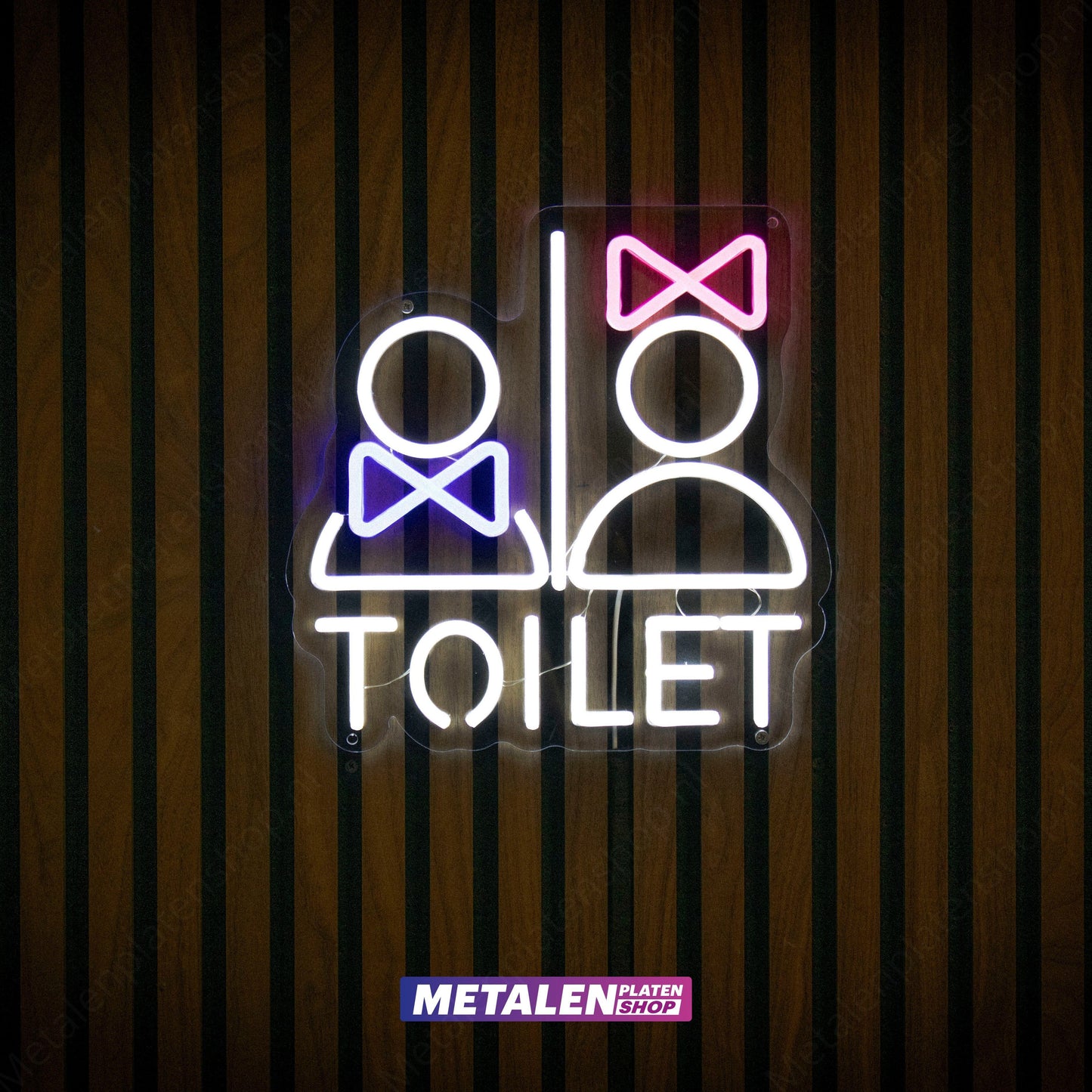Toilette - Neonschild - LED