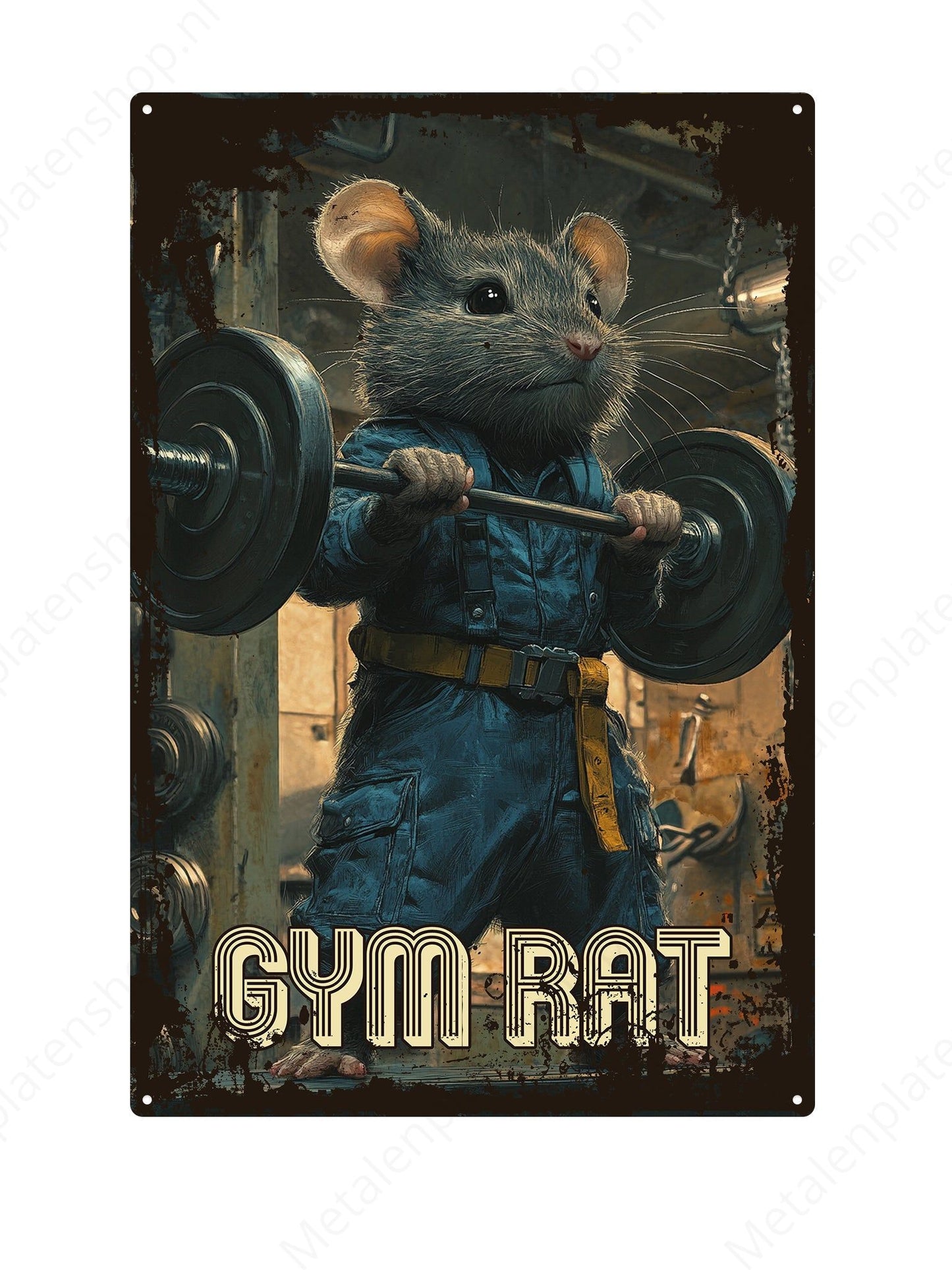 Gymrat - Metal Wall Sign