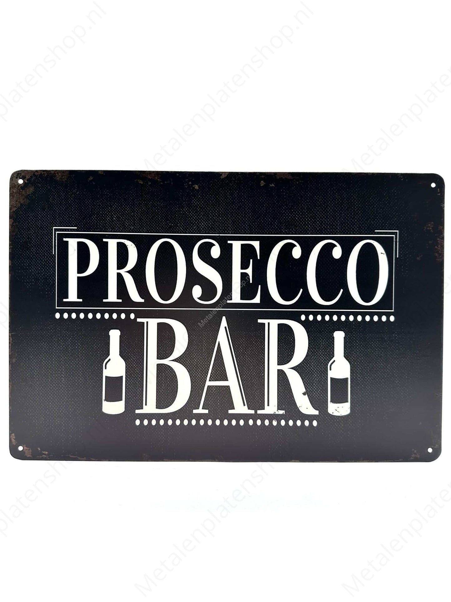 Prosecco Bar - Metalen Wandbord