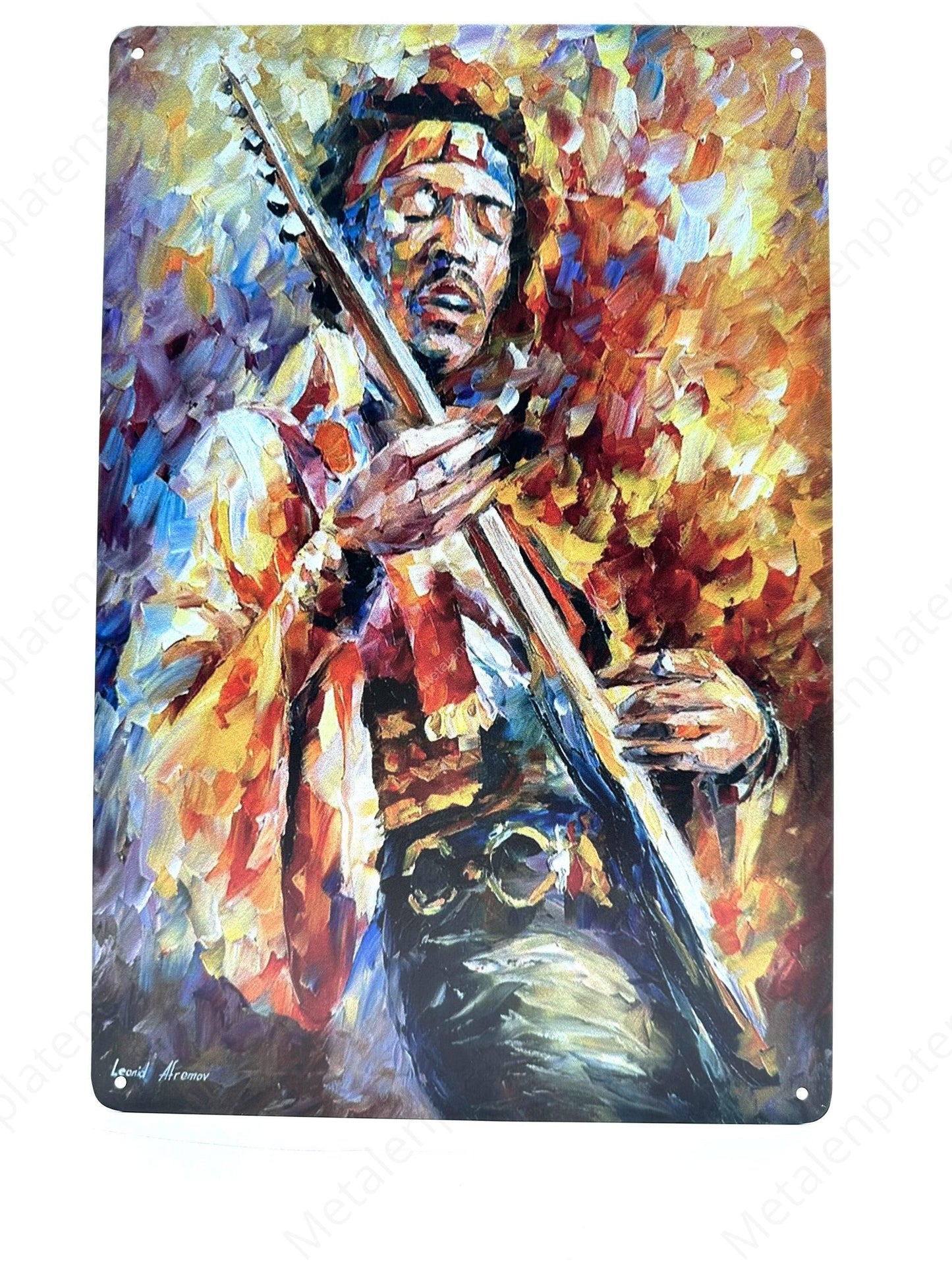 Jimi Hendrix - Metal Wall Sign