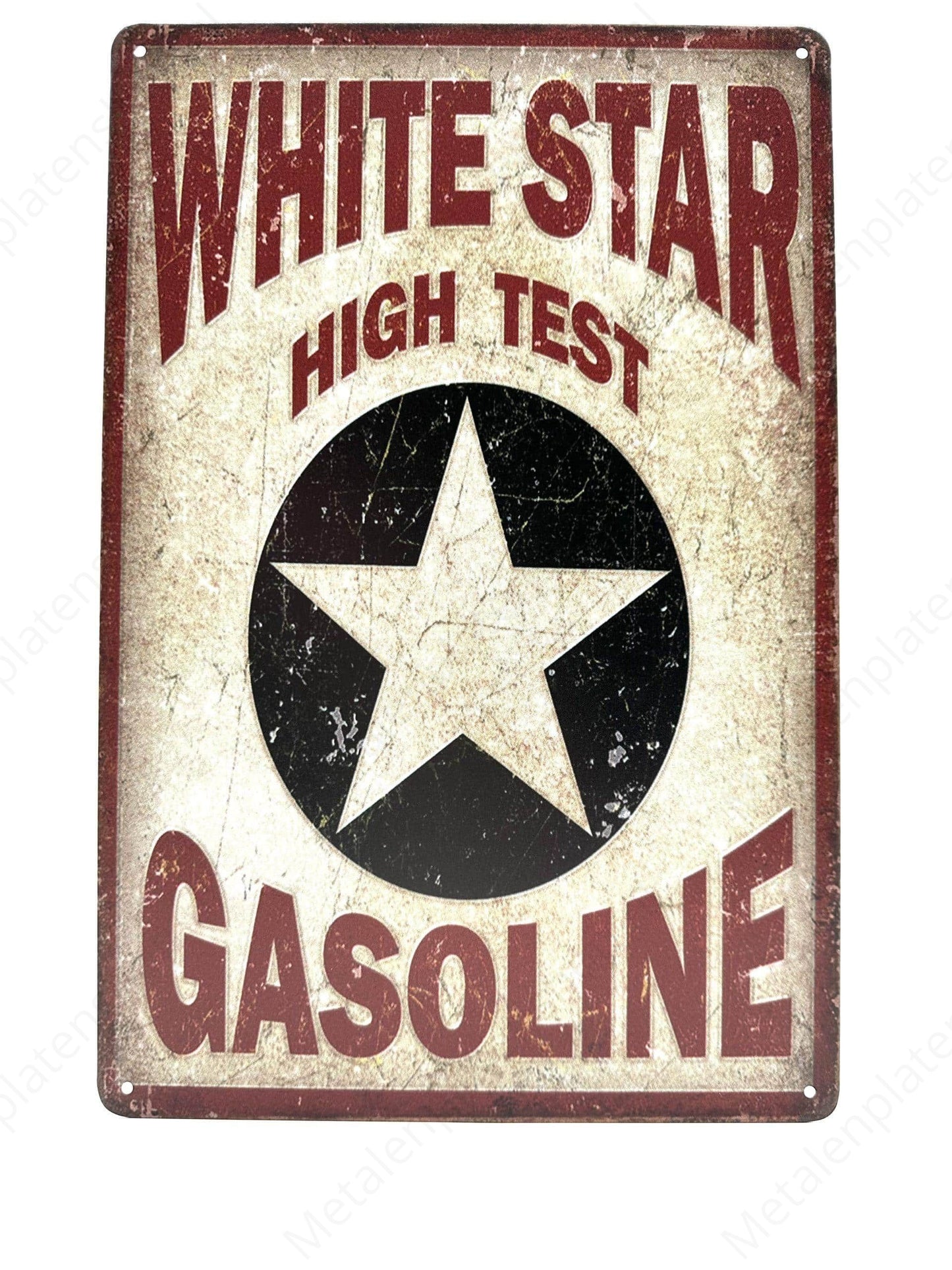White Star Gasoline - Metal Wall Sign