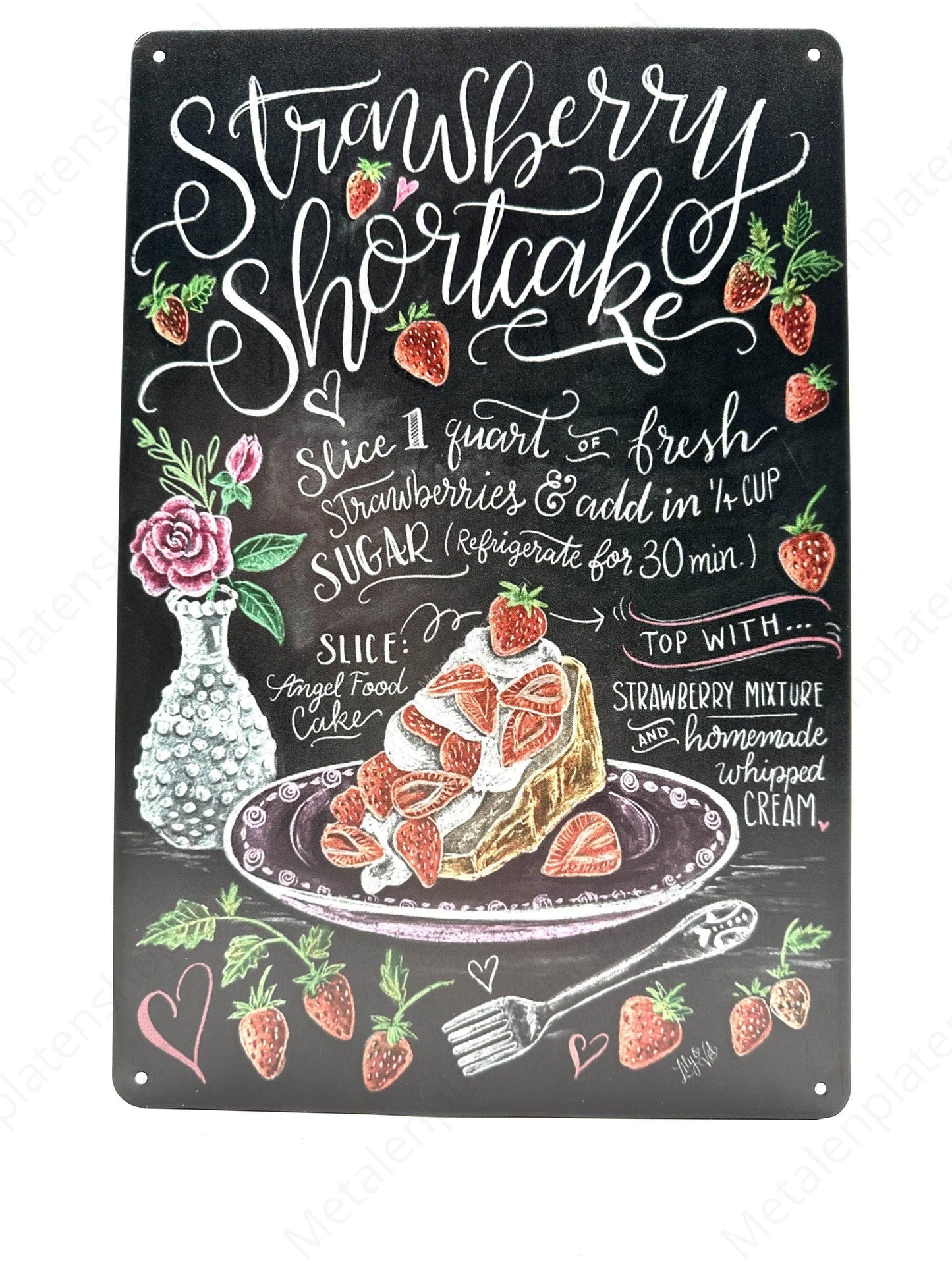 Strawberry Shortcake - Metal Wall Sign