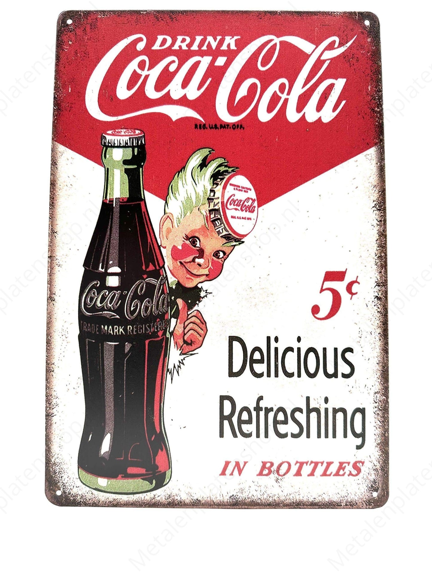 Delicious Coca-Cola - Metal Wall Sign