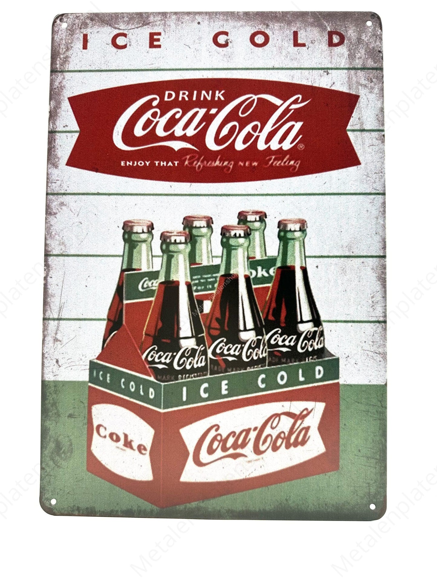 Ice Cold Coca-Cola - Metal Wall Sign