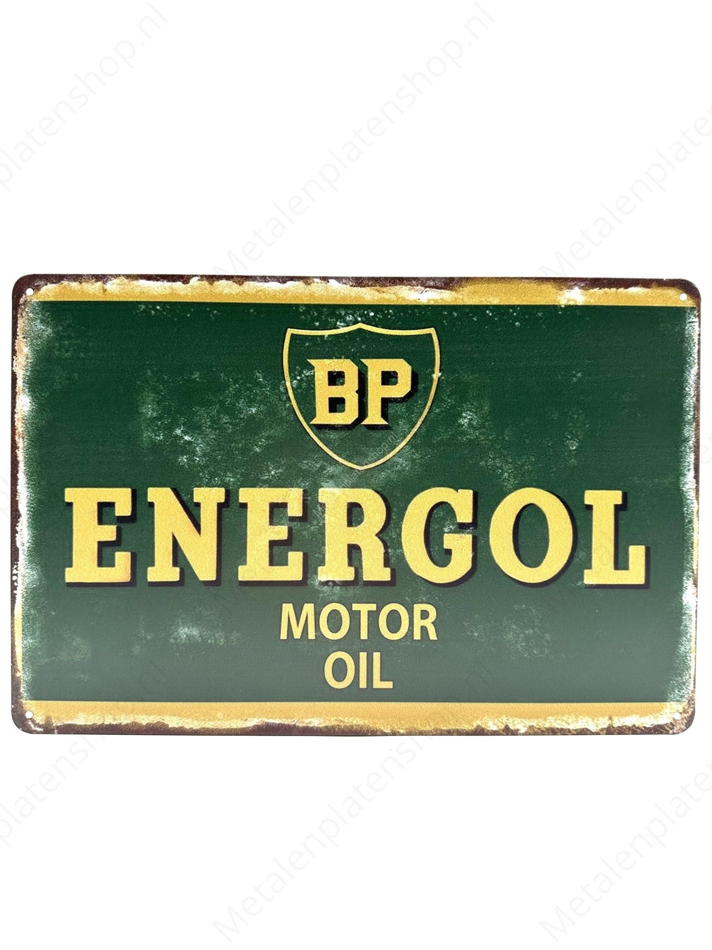 BP Energol  Motor Oil - Metalen Wandbord