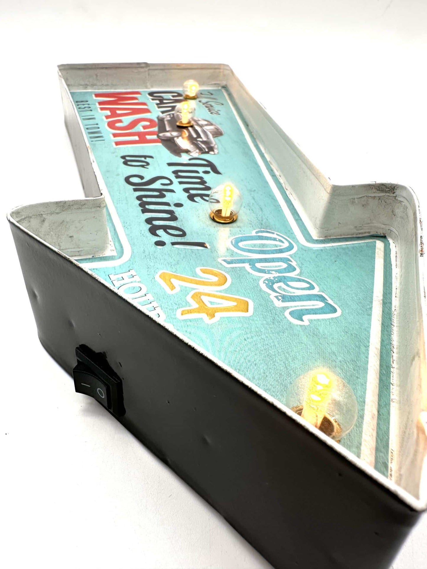 Metall-Lichtschild – Autowaschanlage – LED-Beleuchtung