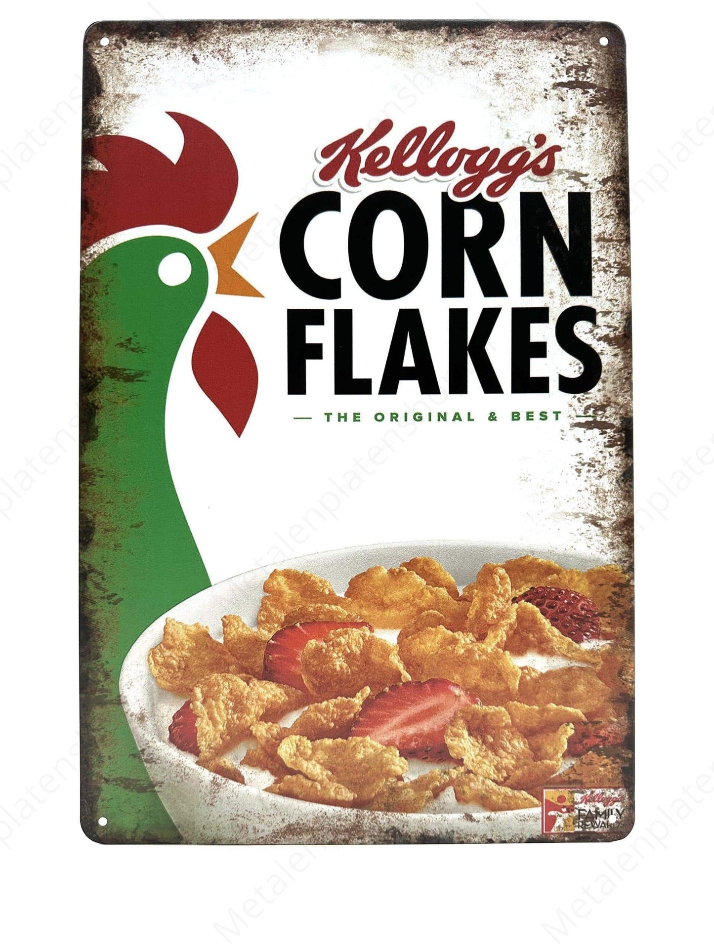 Kellogg's Corn Flakes - Metalen Wandbord