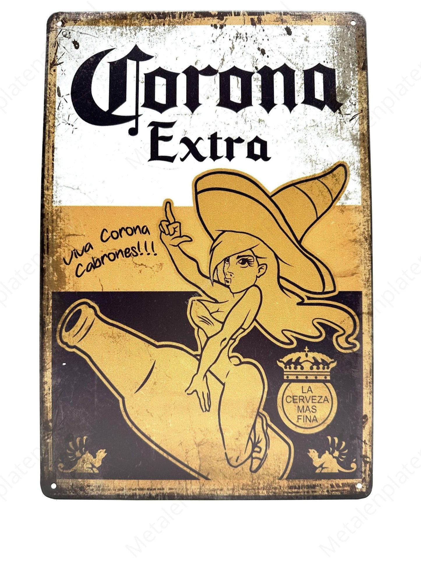 Corona Extra - Metalen Wandbord