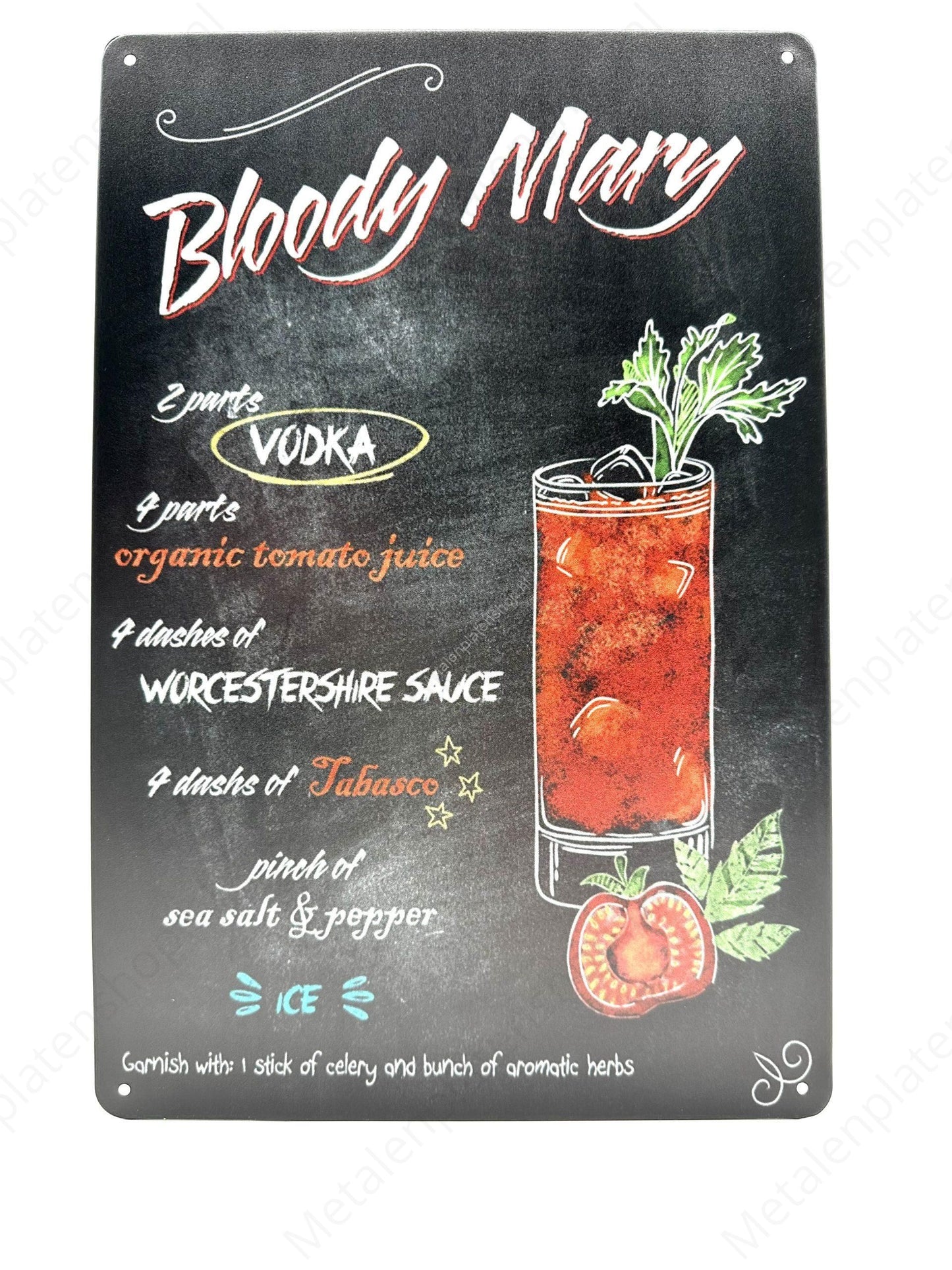 Bloody Mary - Metal Wall Sign
