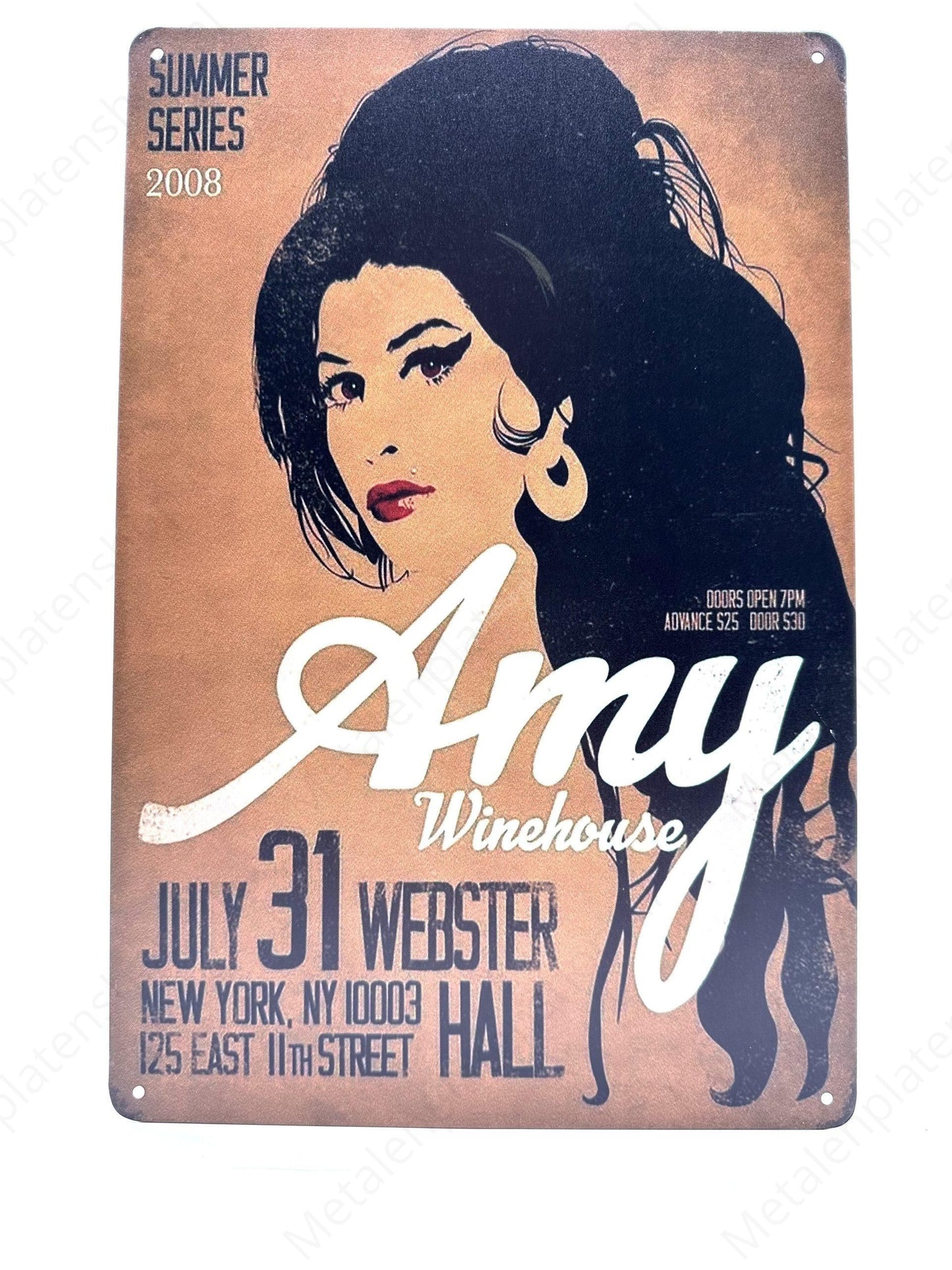 Amy Winehouse - summer 2008 - Metal Wall Sign