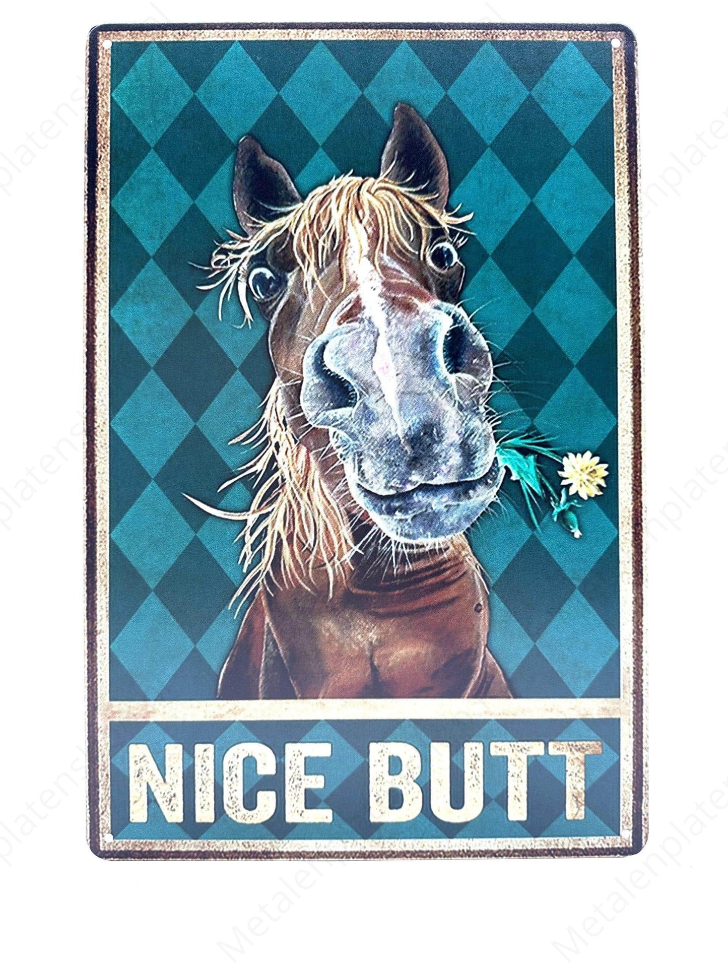 Nice Butt - Metalen Wandbord