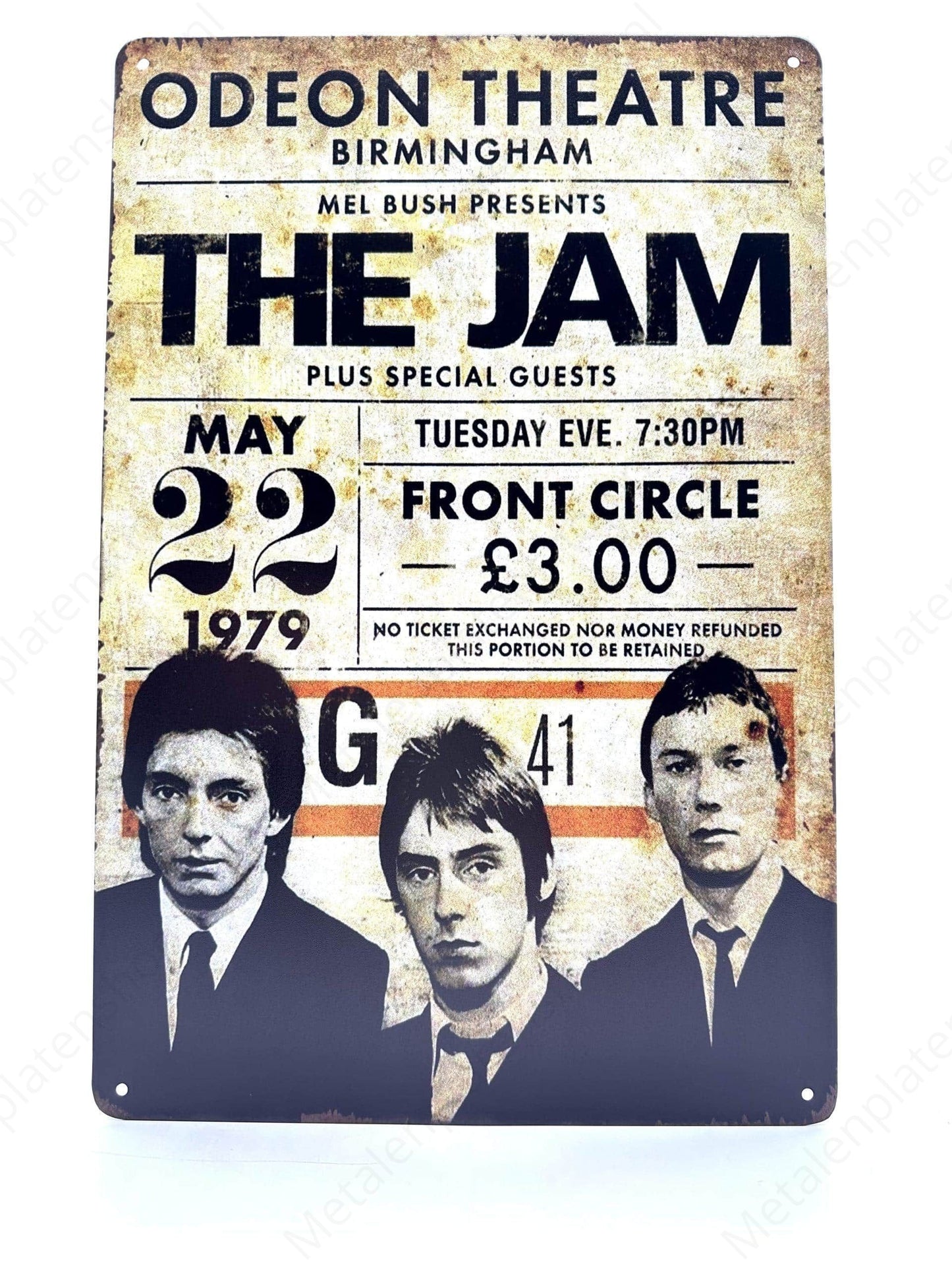 The Jam 1979 - Metal Wall Sign