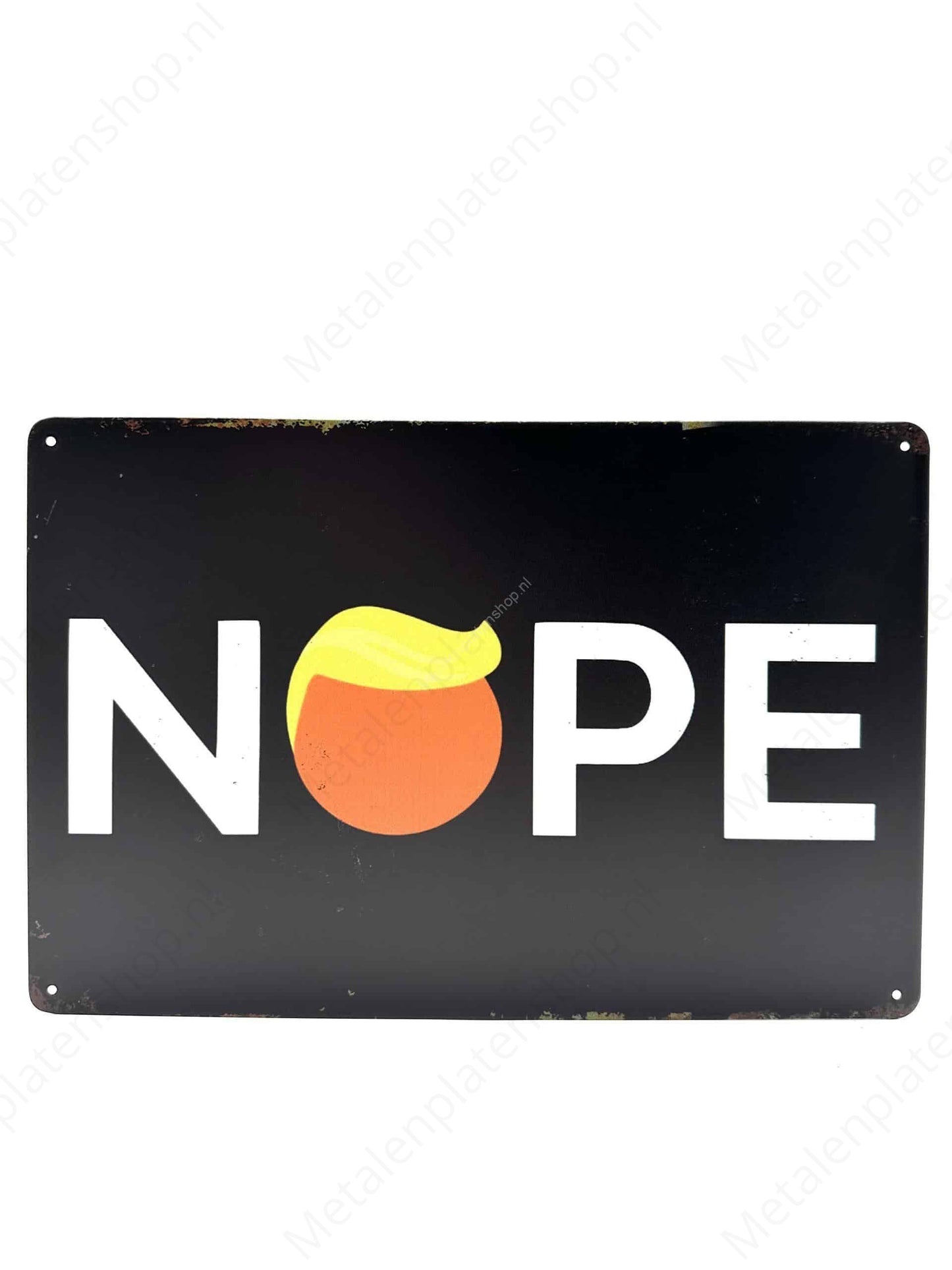 Nope - Metalen Wandbord