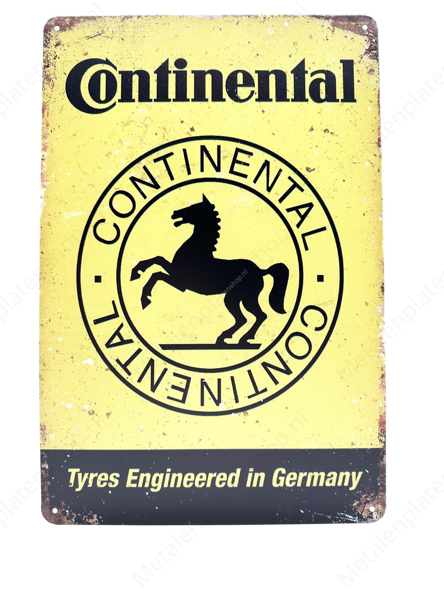 Continental - Metalen Wandbord