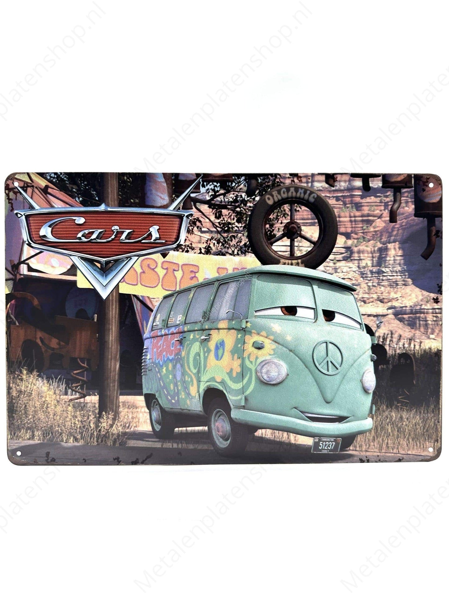Cars - Metalen Wandbord