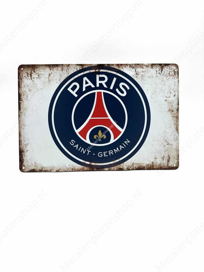 Paris - Saint Germain PSG - Voetbal - Metalen Wandbord