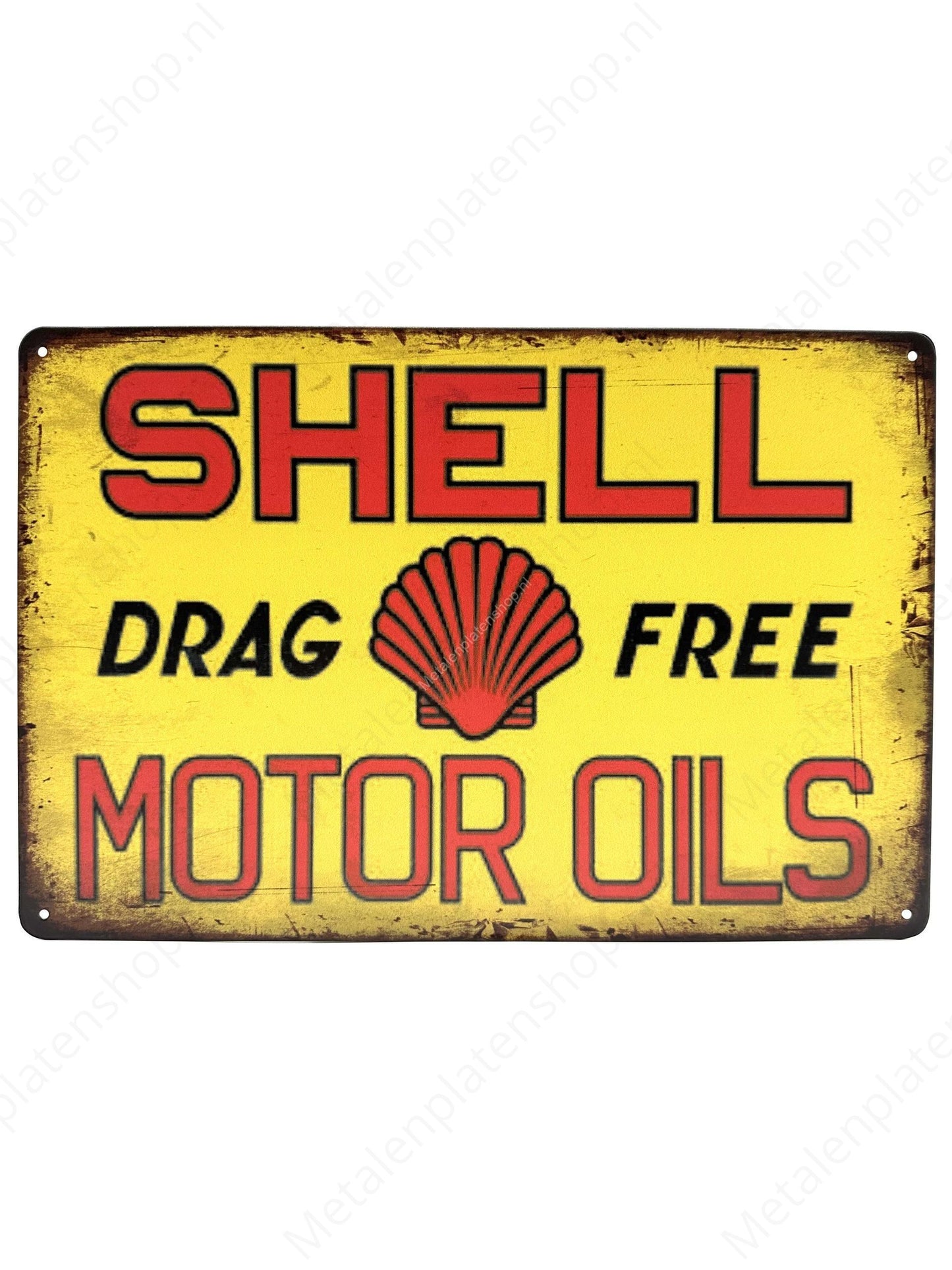 Shell - Metal Wall Sign