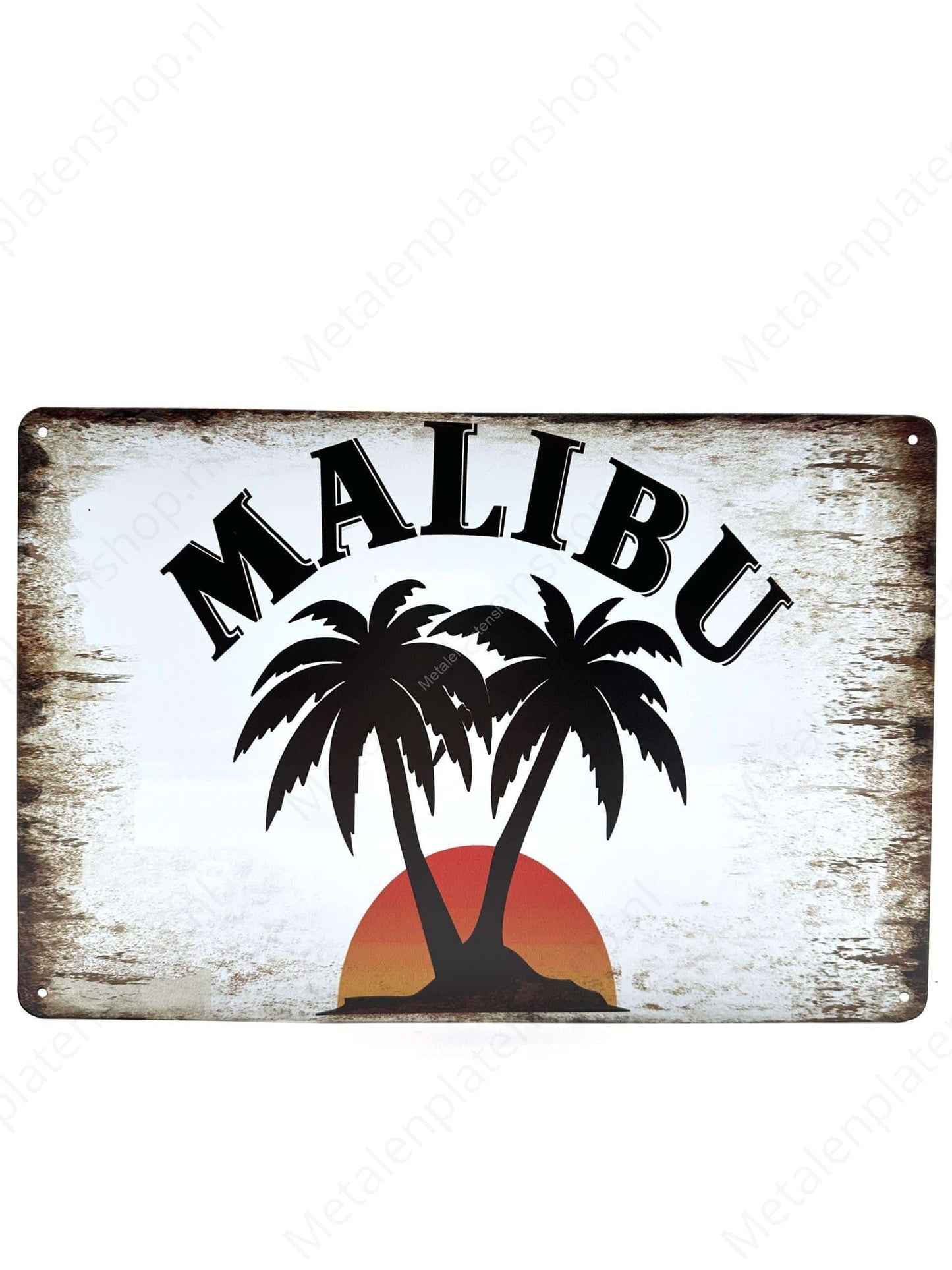 Malibu - Metal Wall Sign