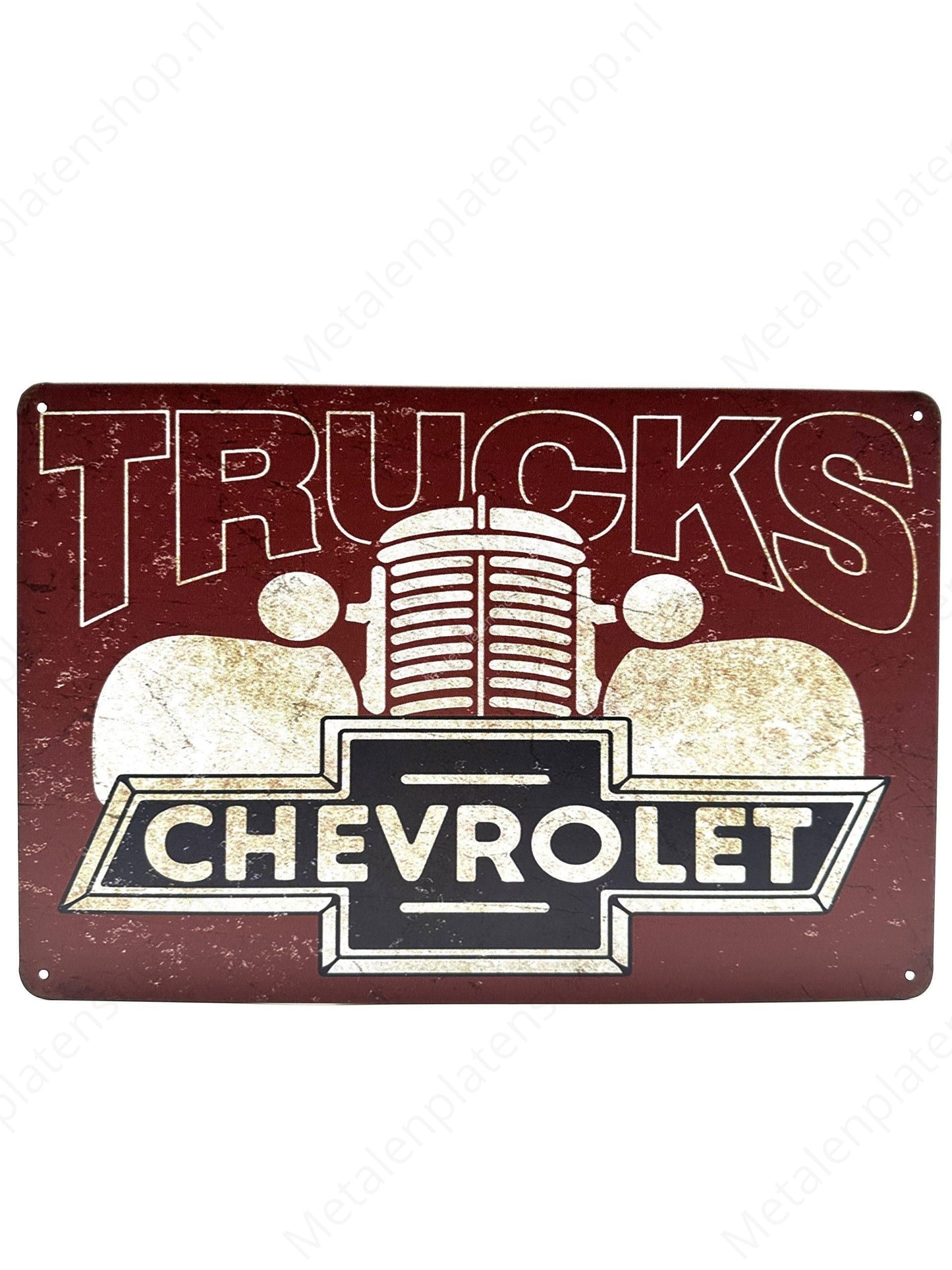 Trucks Chevrolet - Metalen Wandbord