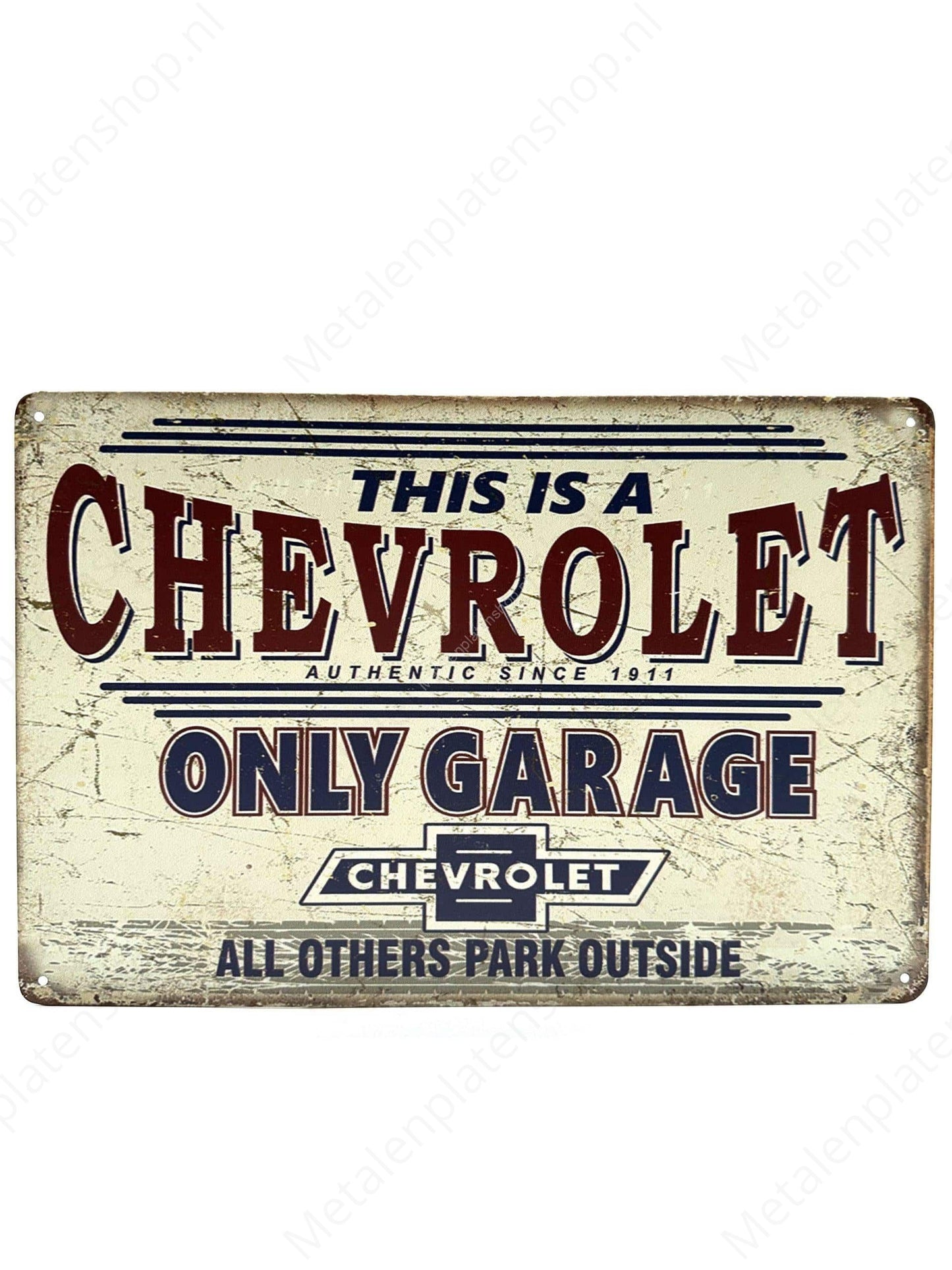 Chevrolet - Metalen Wandbord