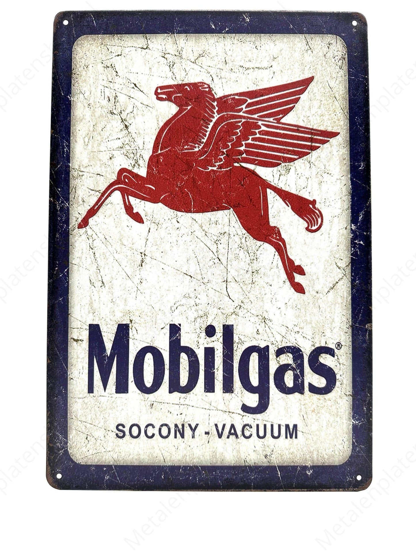 Mobilgas - Metalen Wandbord