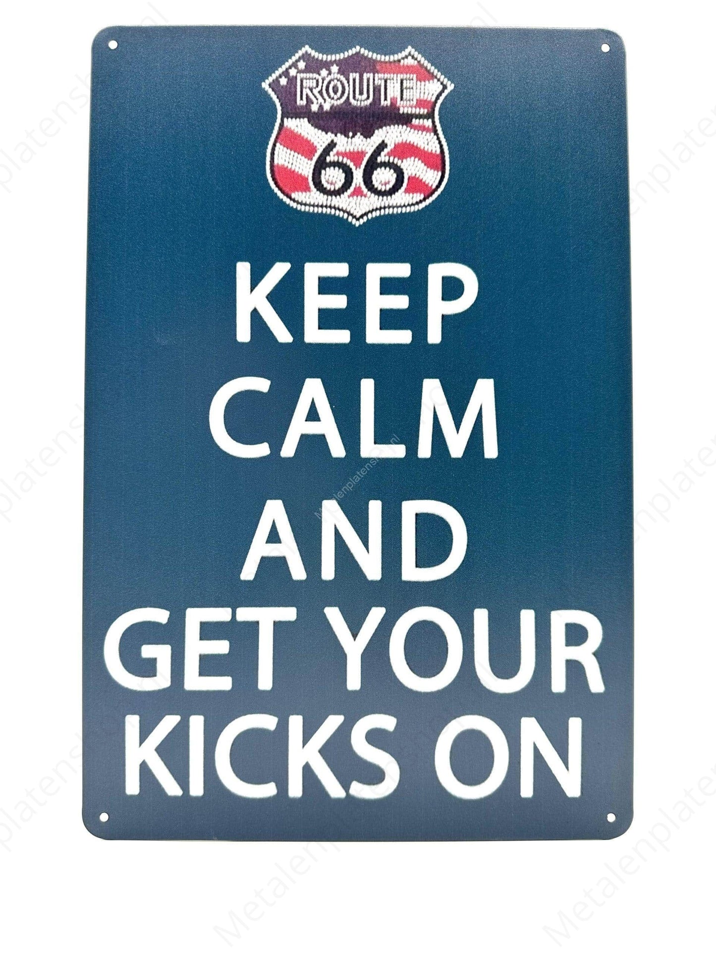 Keep Calm - Metalen Wandbord