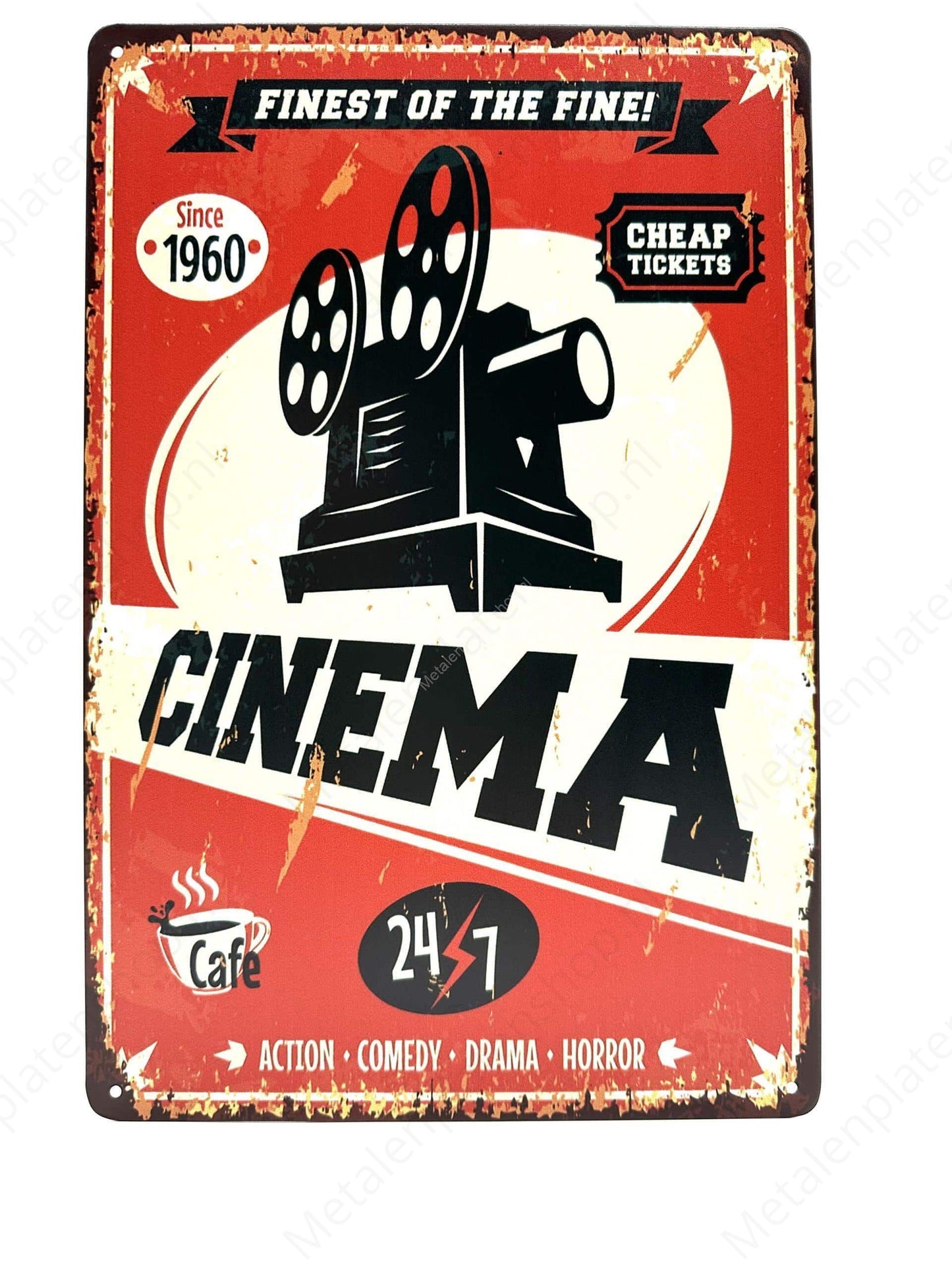 Finest of the Fine! Cinema Camera - Metalen Wandbord