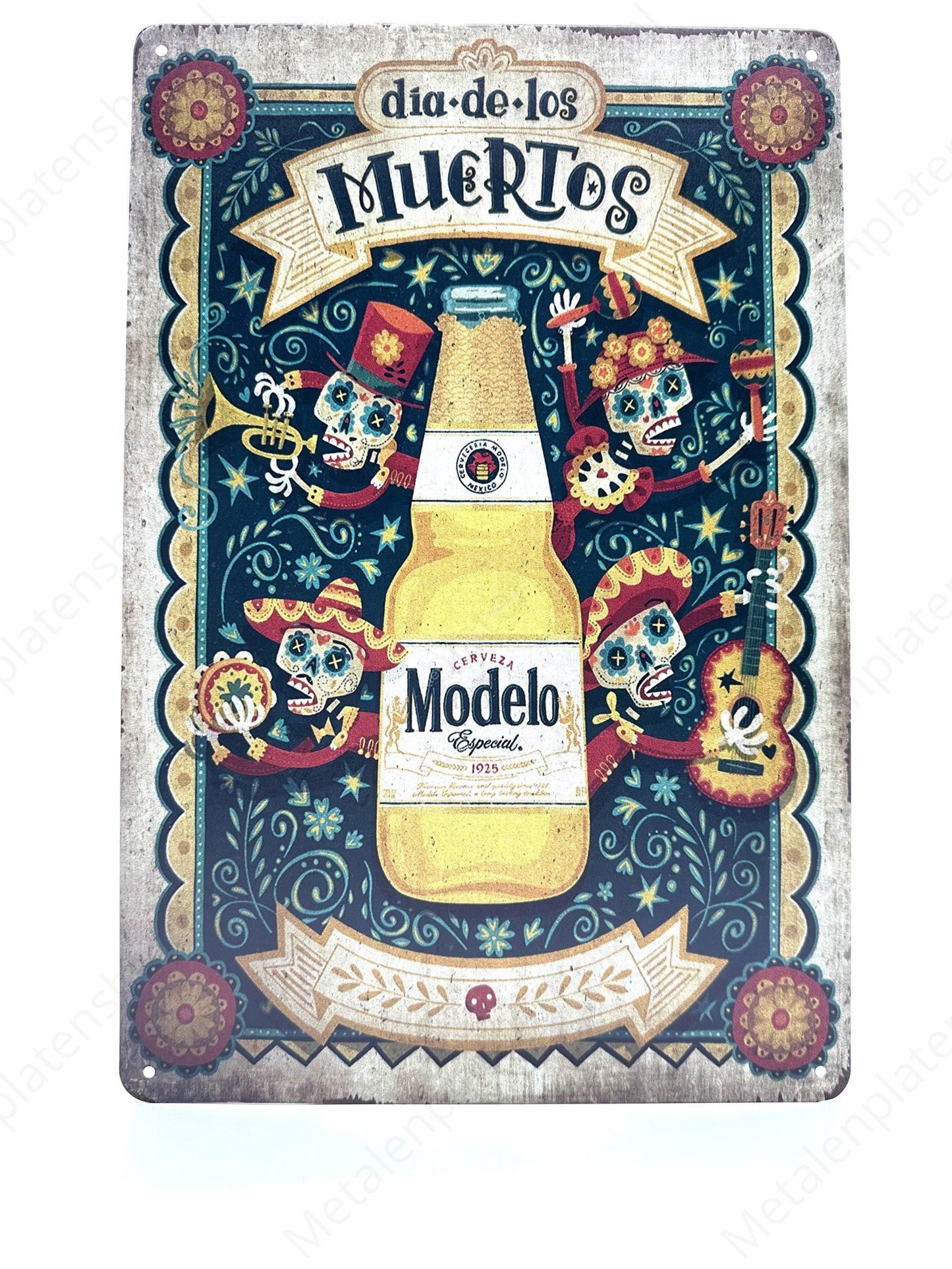 Dia de los Muertos - Modelo - Metal Wall Sign