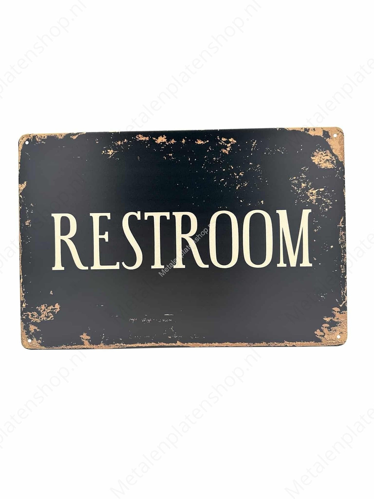 Toilette - Toiletten - Metallwandschild