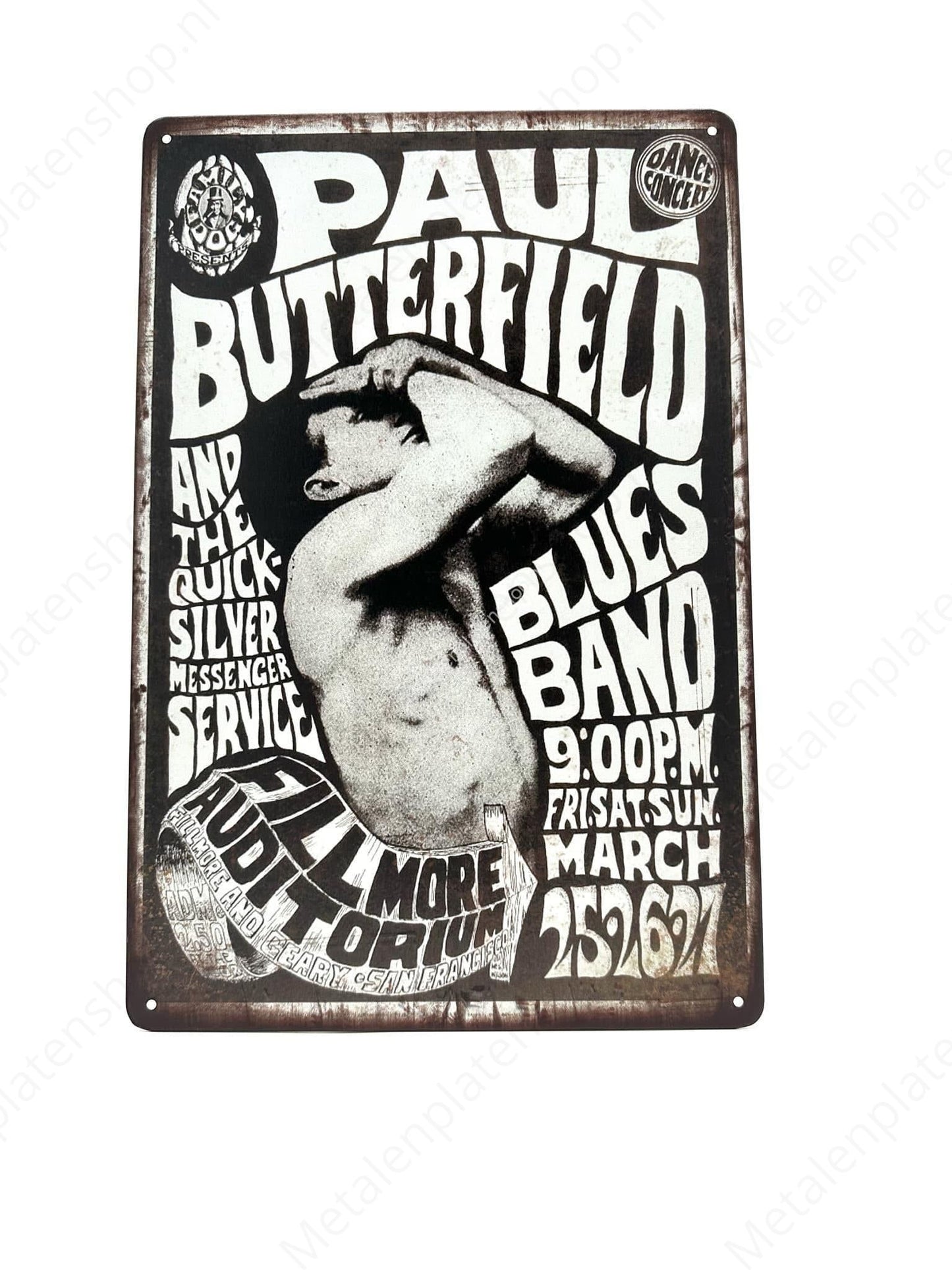 Paul Butterfield and the quicksilver messenger service - Muziek - Metalen Wandbord