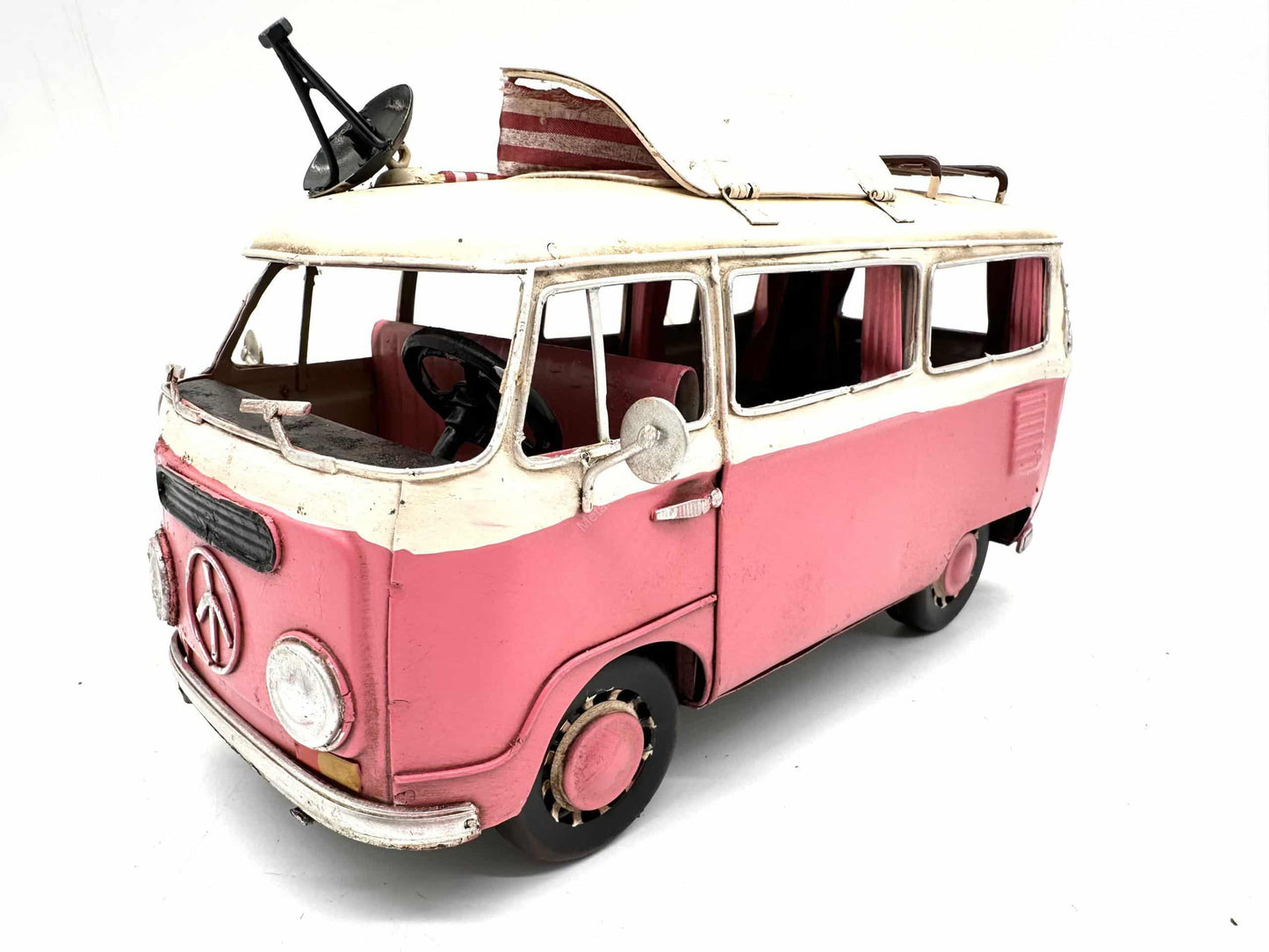 Volkswagen Transporter met luifel - Metalen Voertuigen Decoratie - 25cm