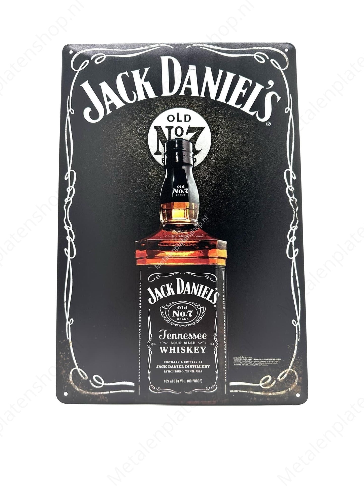 Jack Daniels - Old Nr 7 - Drank - Metalen Wandbord