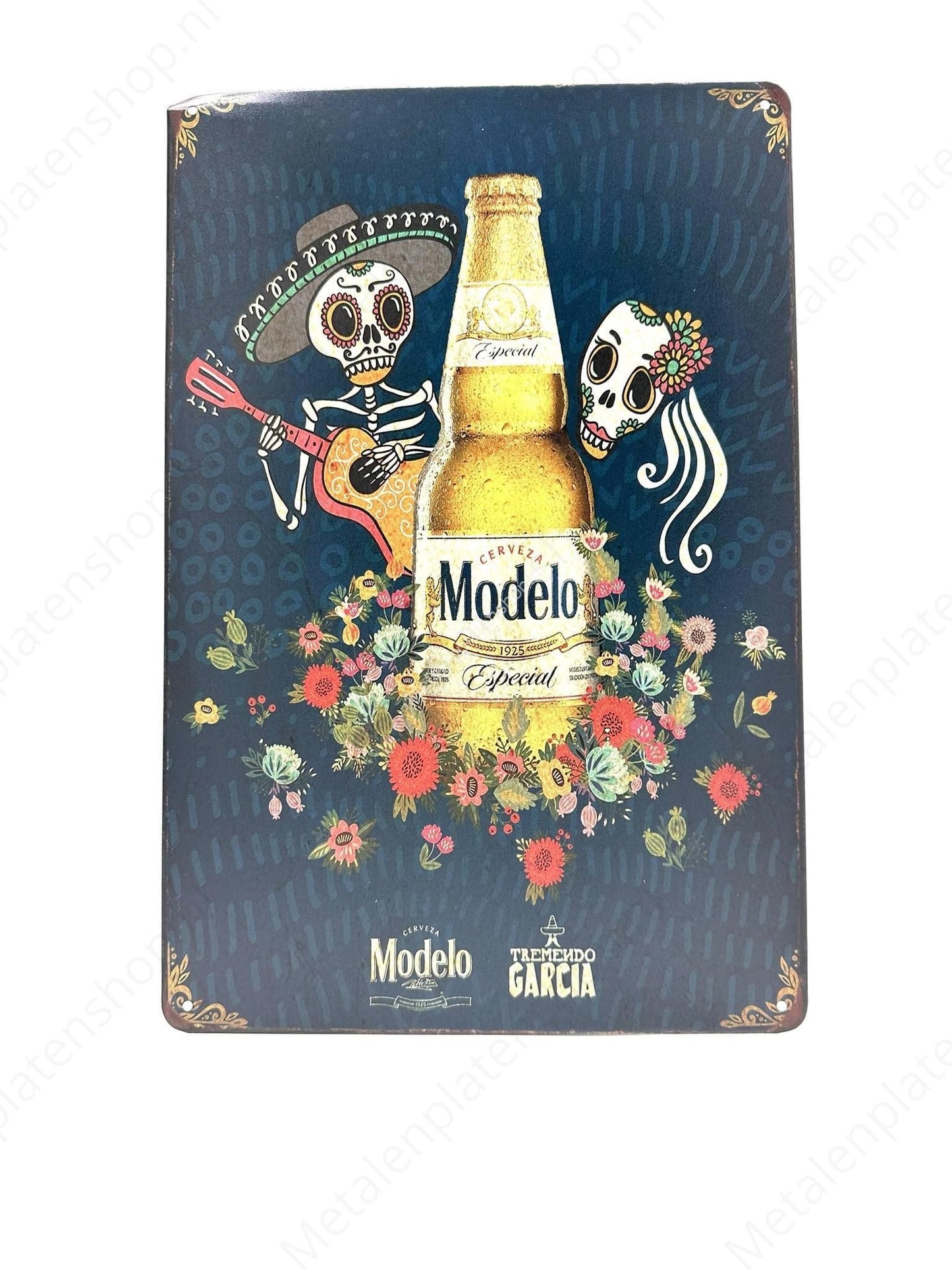 Modelo - Skeletons - Drink - Metal Wall Sign