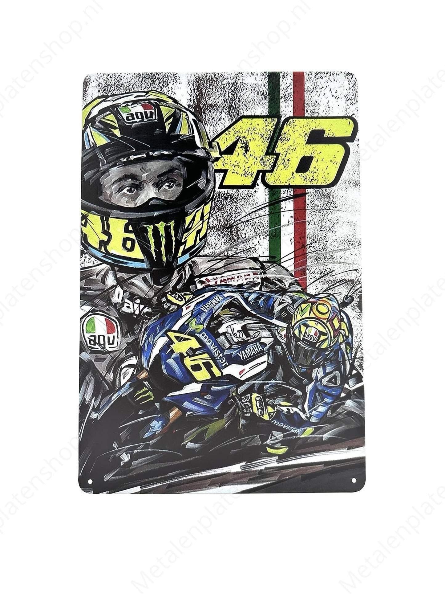 MotoGP - Valentino Rossi - Metal Wall Sign