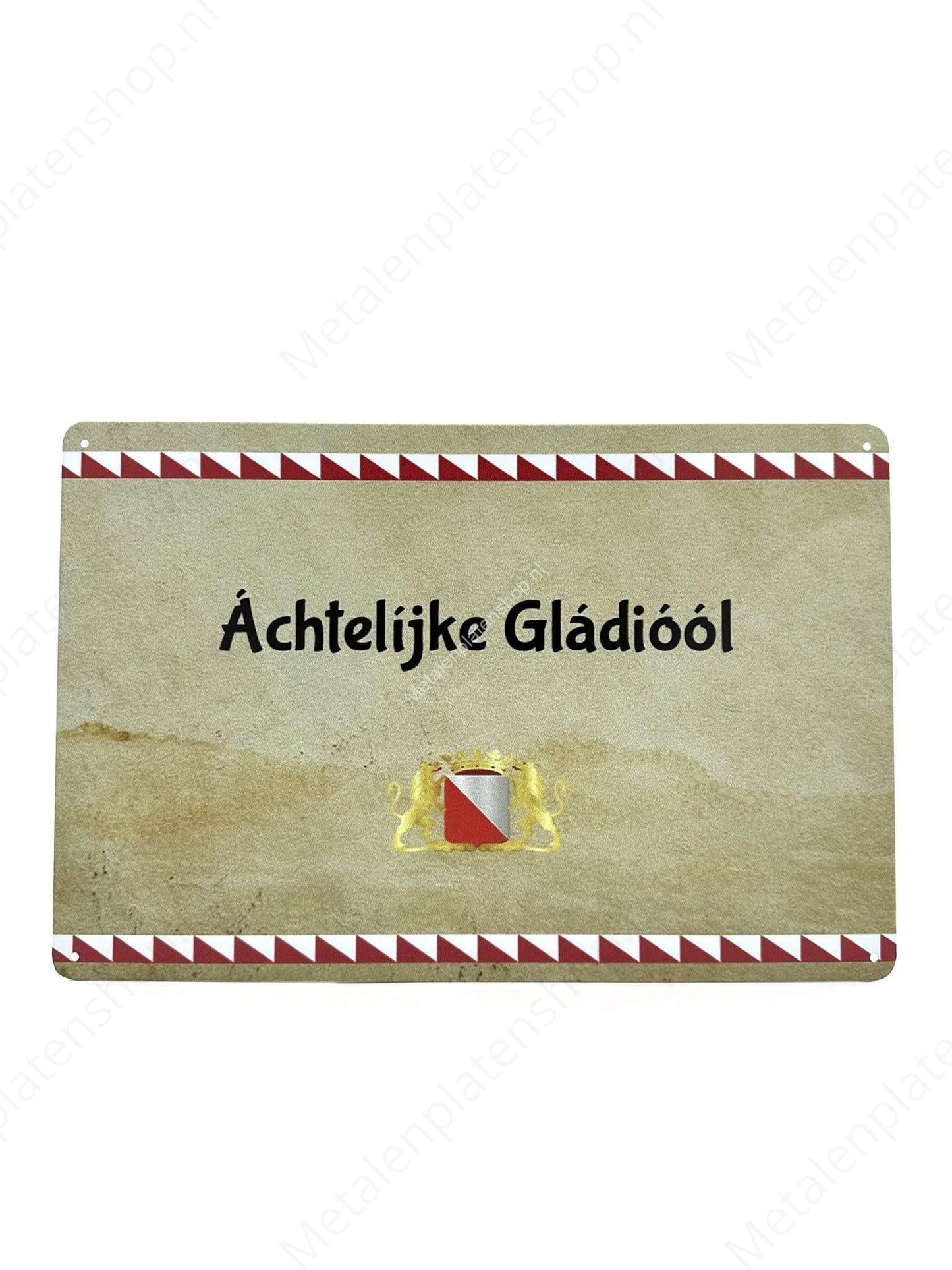 Eight-sided Gladiolus - Metal Wall Sign
