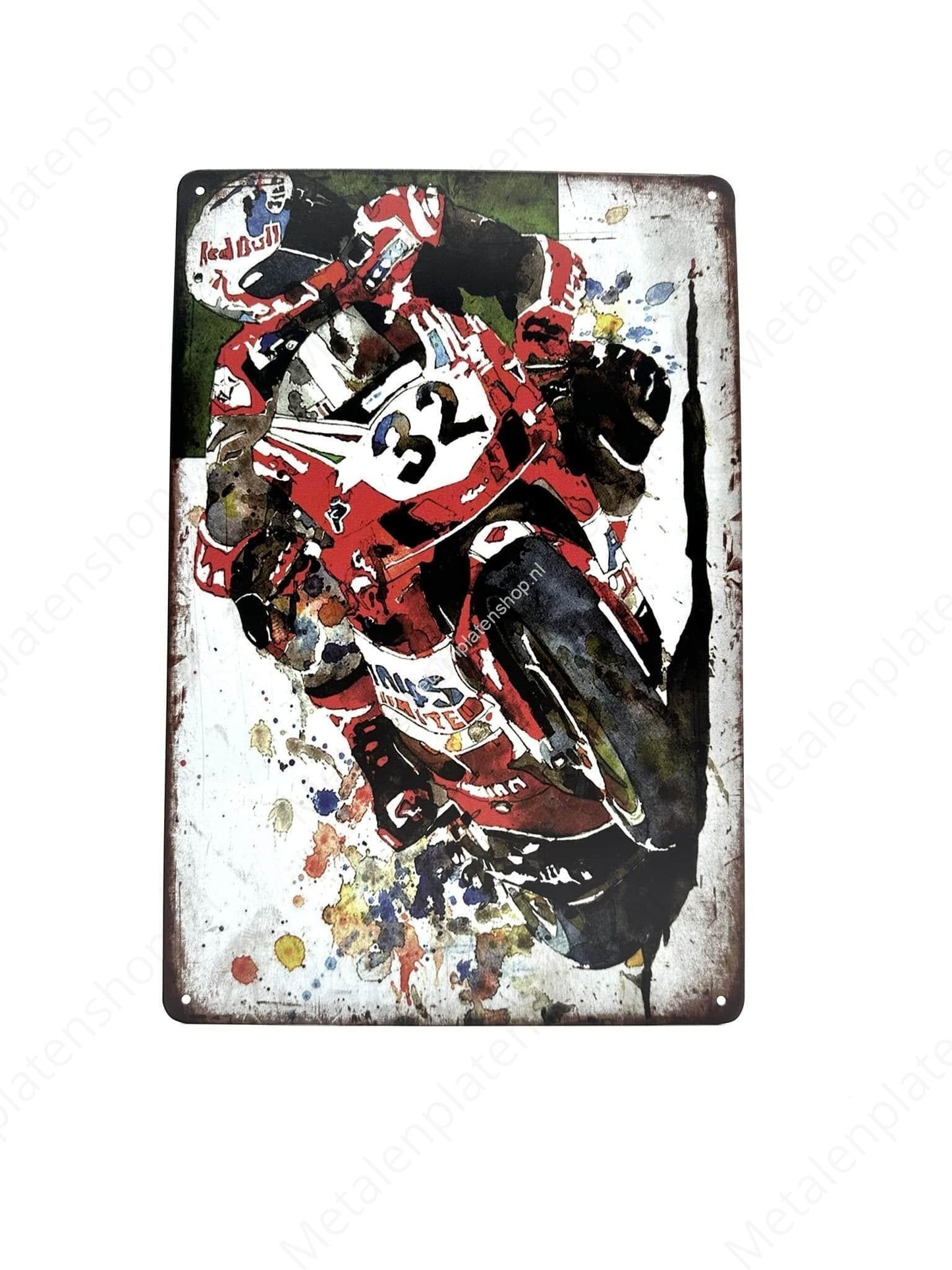 Motor - 32 - MotoGP - Metalen Wandbord