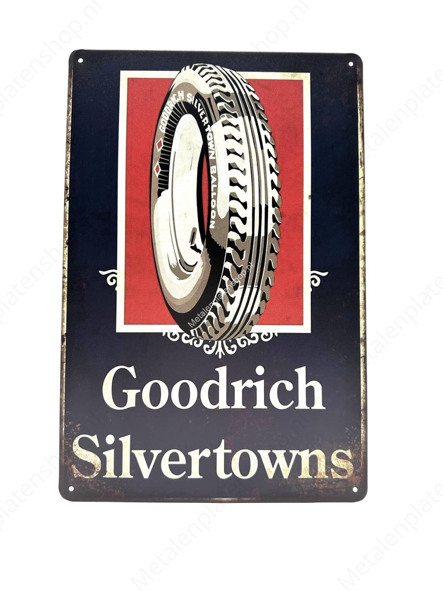 Goodrich Silvertowns - Metalen Wandbord