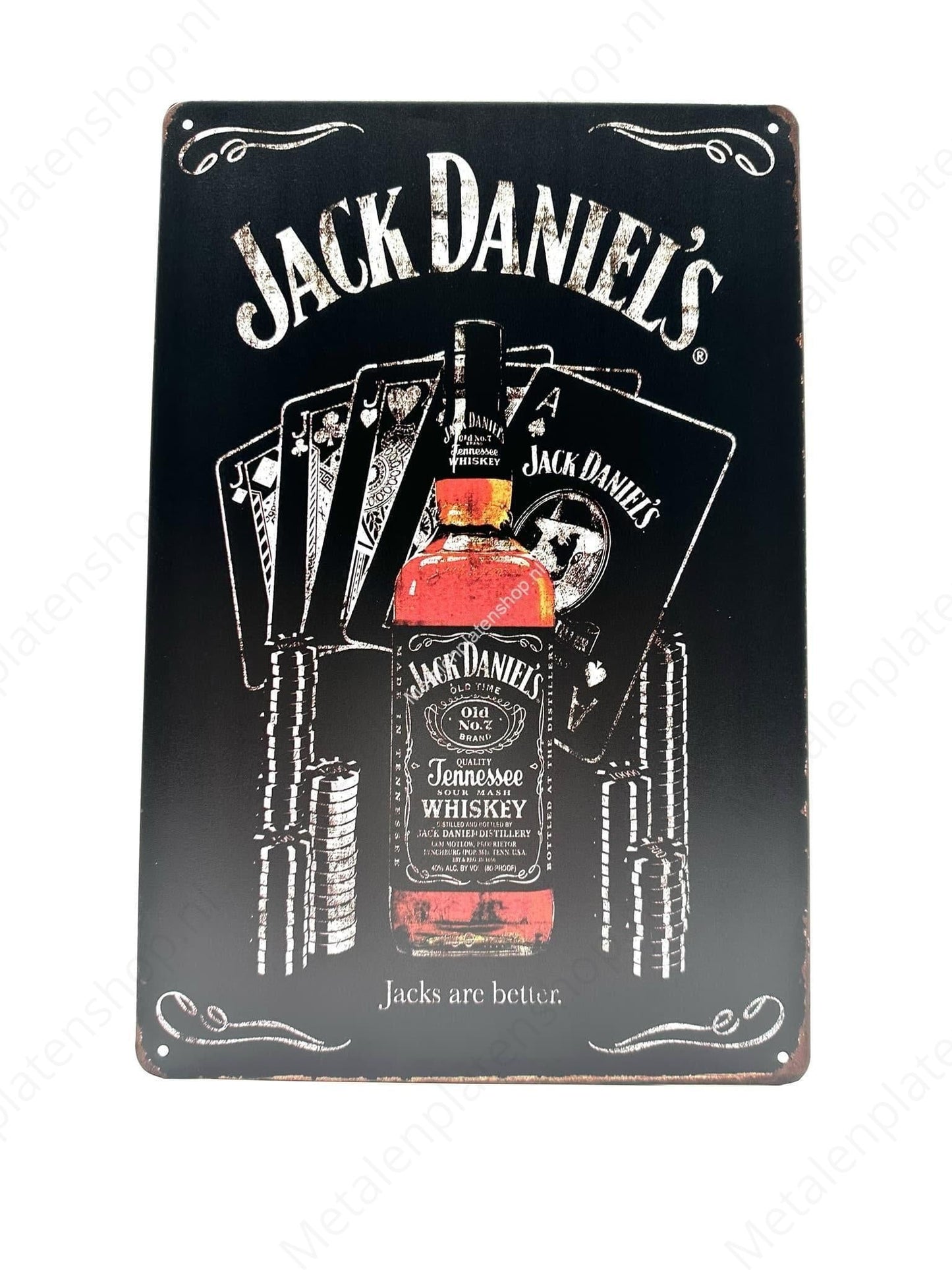 Jack Daniels - Jacks are better - Metalen Wandbord
