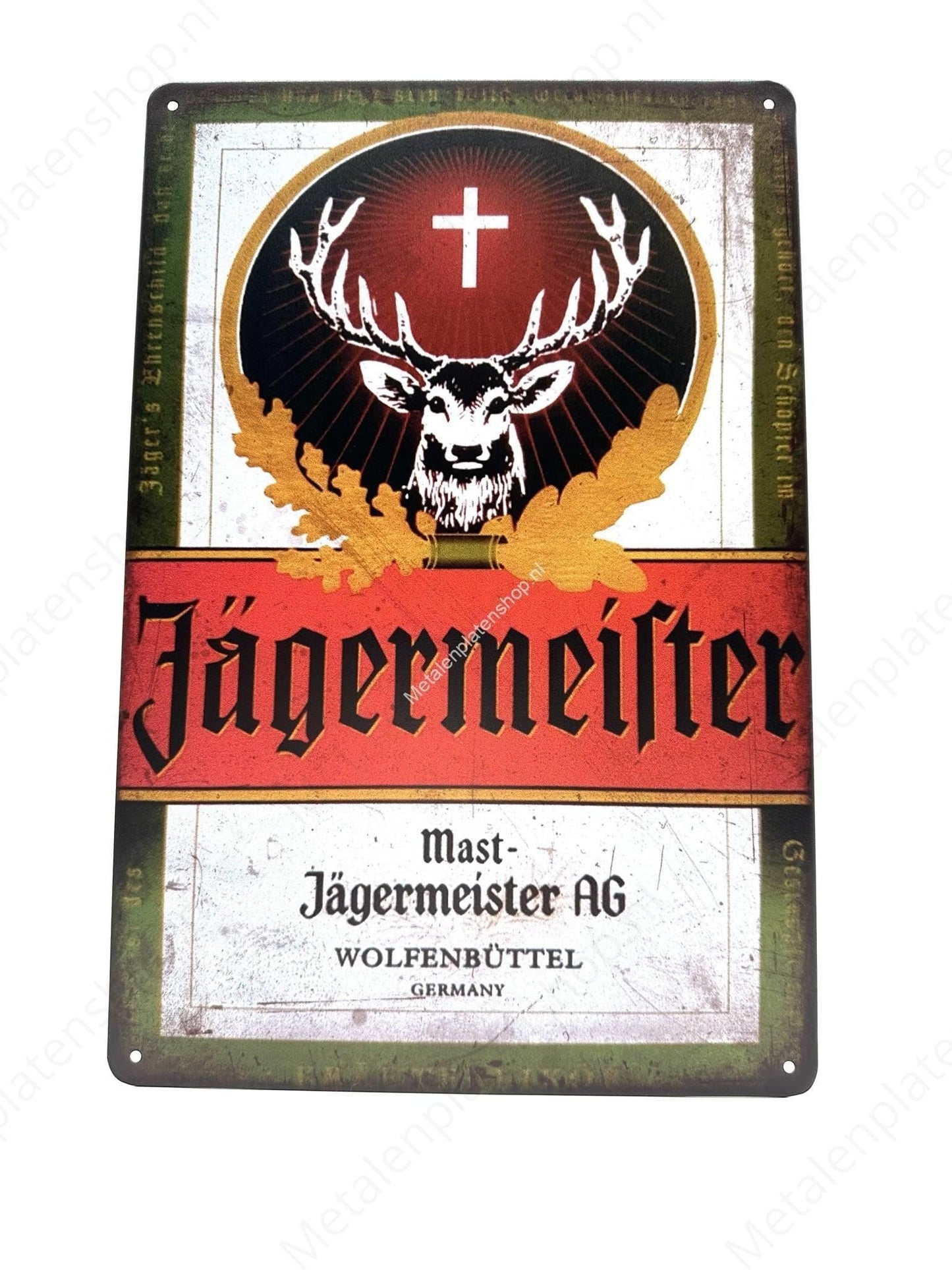 Jagermeister - Wolfenbuttel - Metalen Wandbord