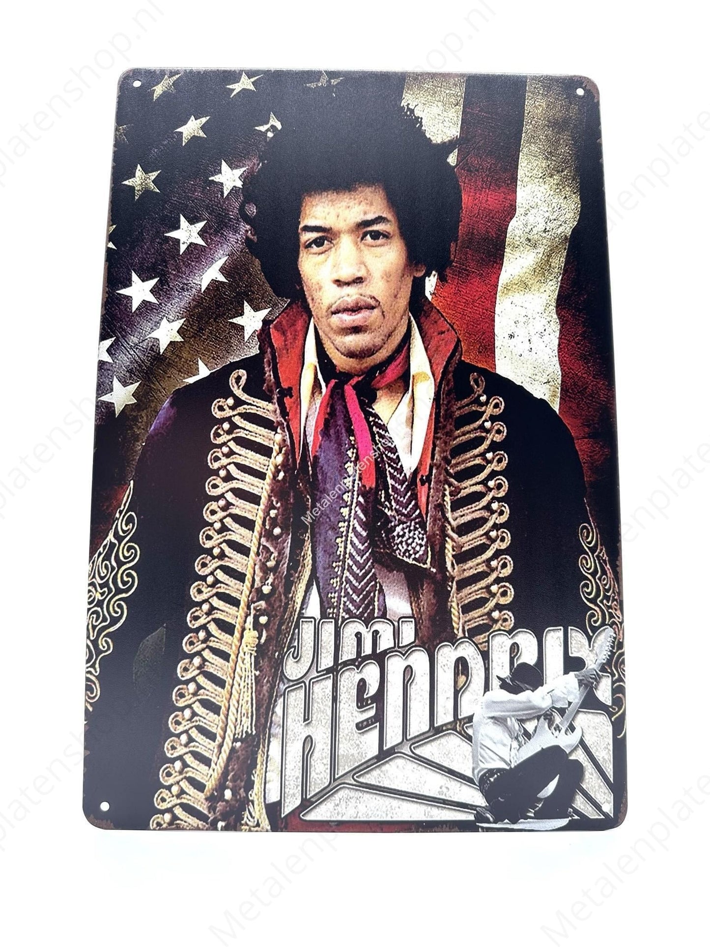 Jimi Hendrix - Metal Wall Sign
