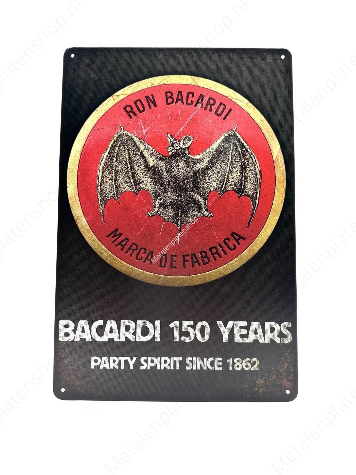Bacardi - 150 Years - Metal Wall Sign