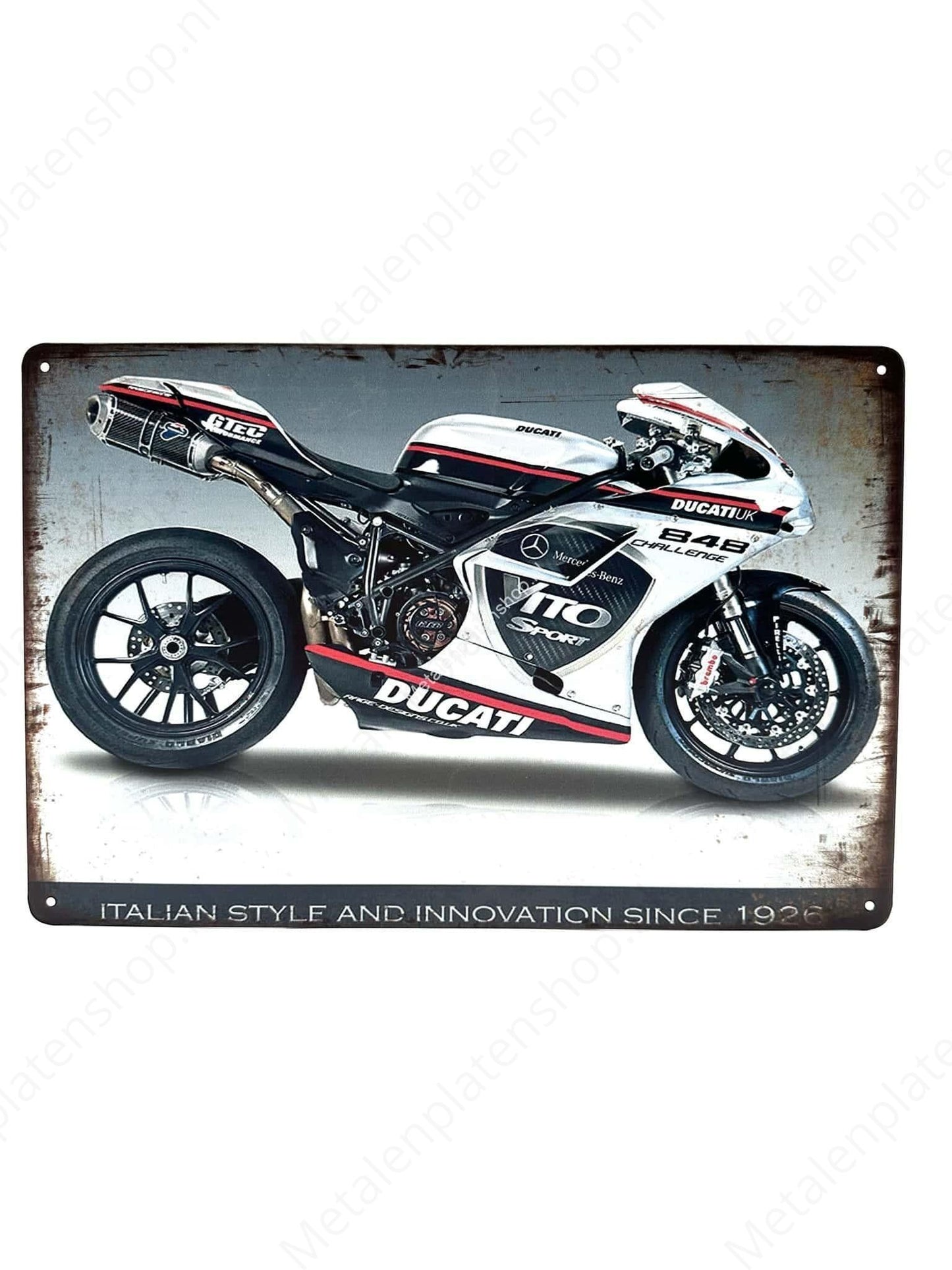 Ducati Mercedes - Metal Wall Sign