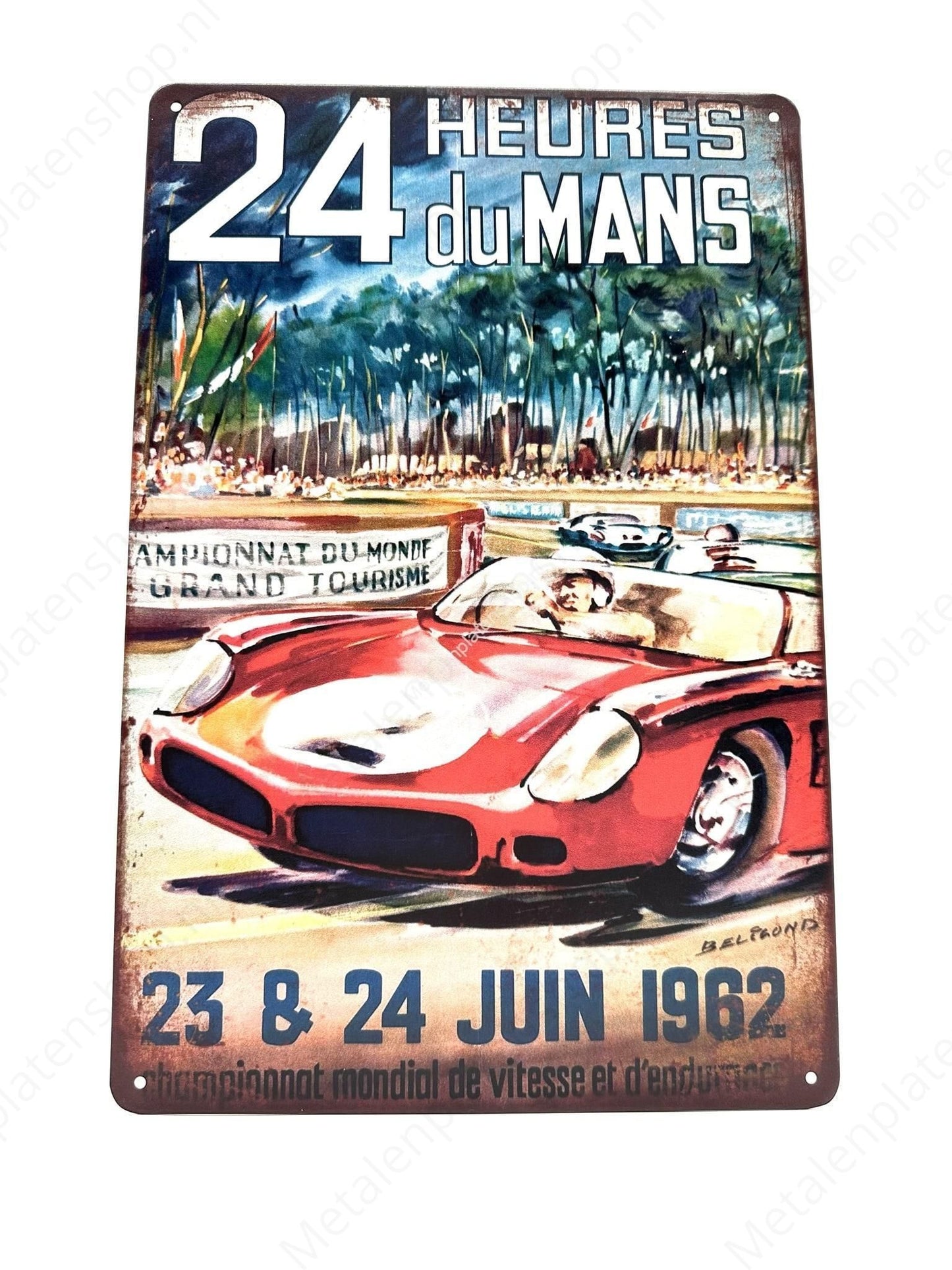 24 Hours of Mans - 1962 - Metal Wall Sign