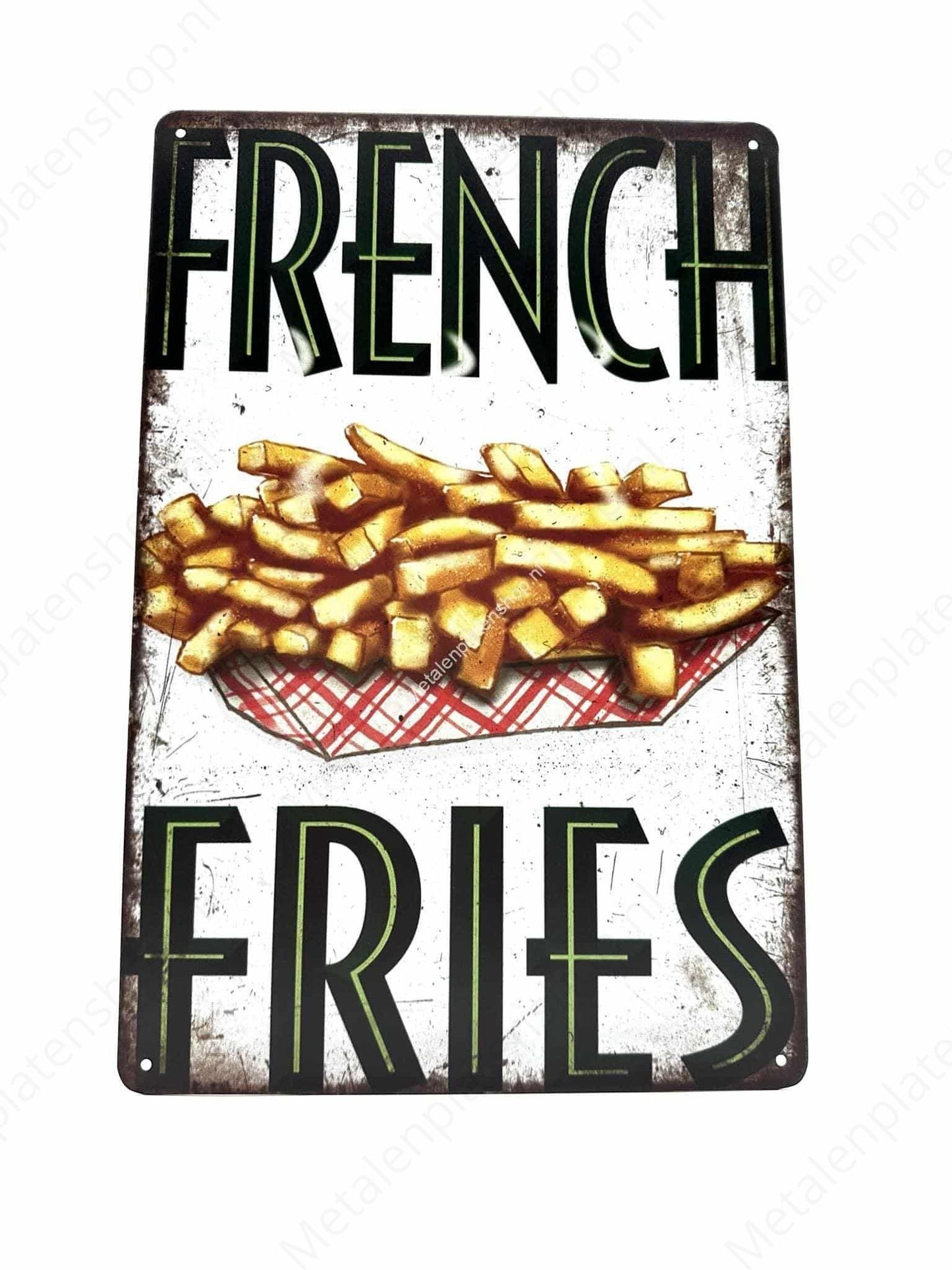 French Fries - Metal Wall Sign