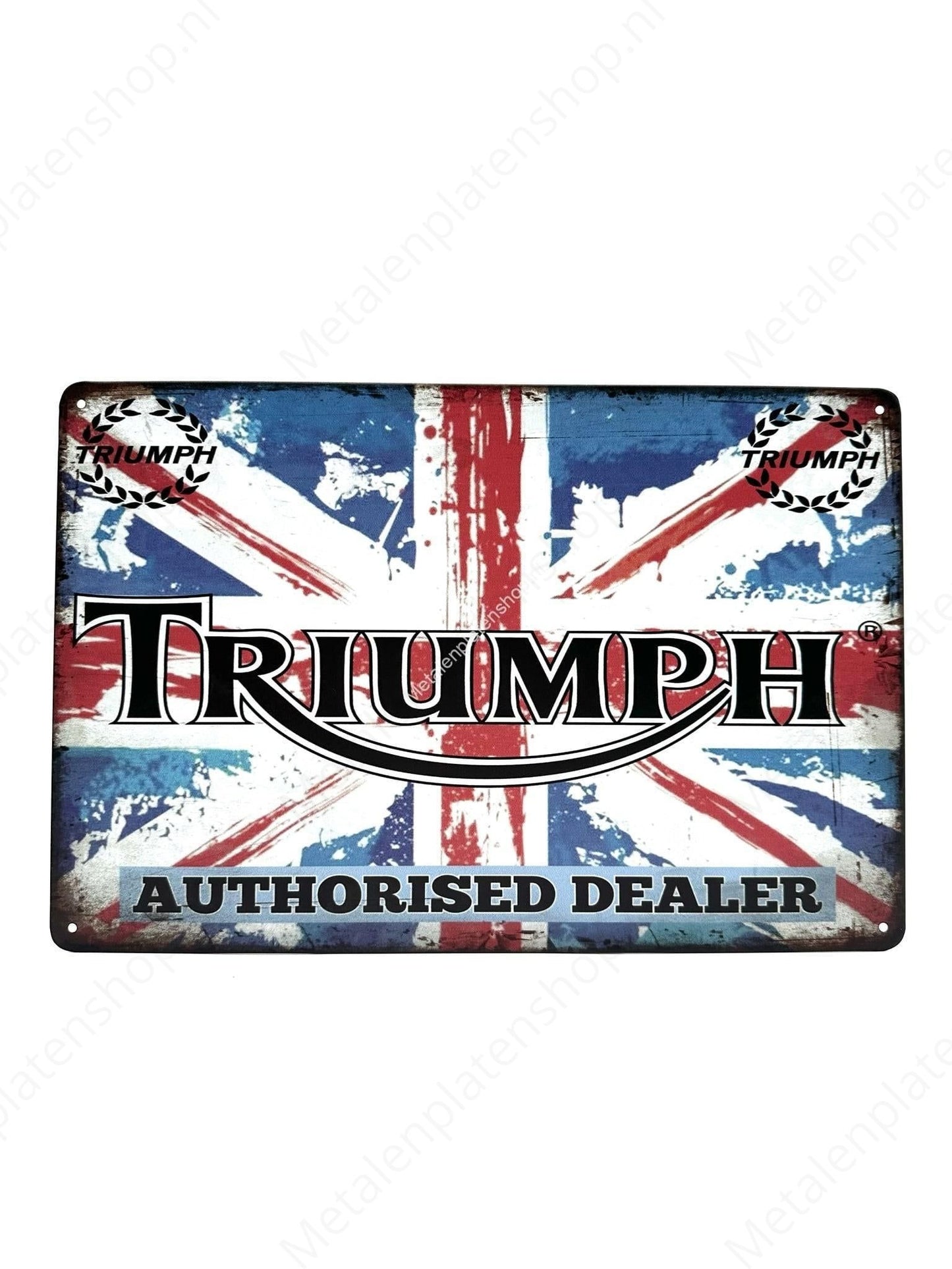 Triumph - Authorised Dealer - Metalen Wandbord