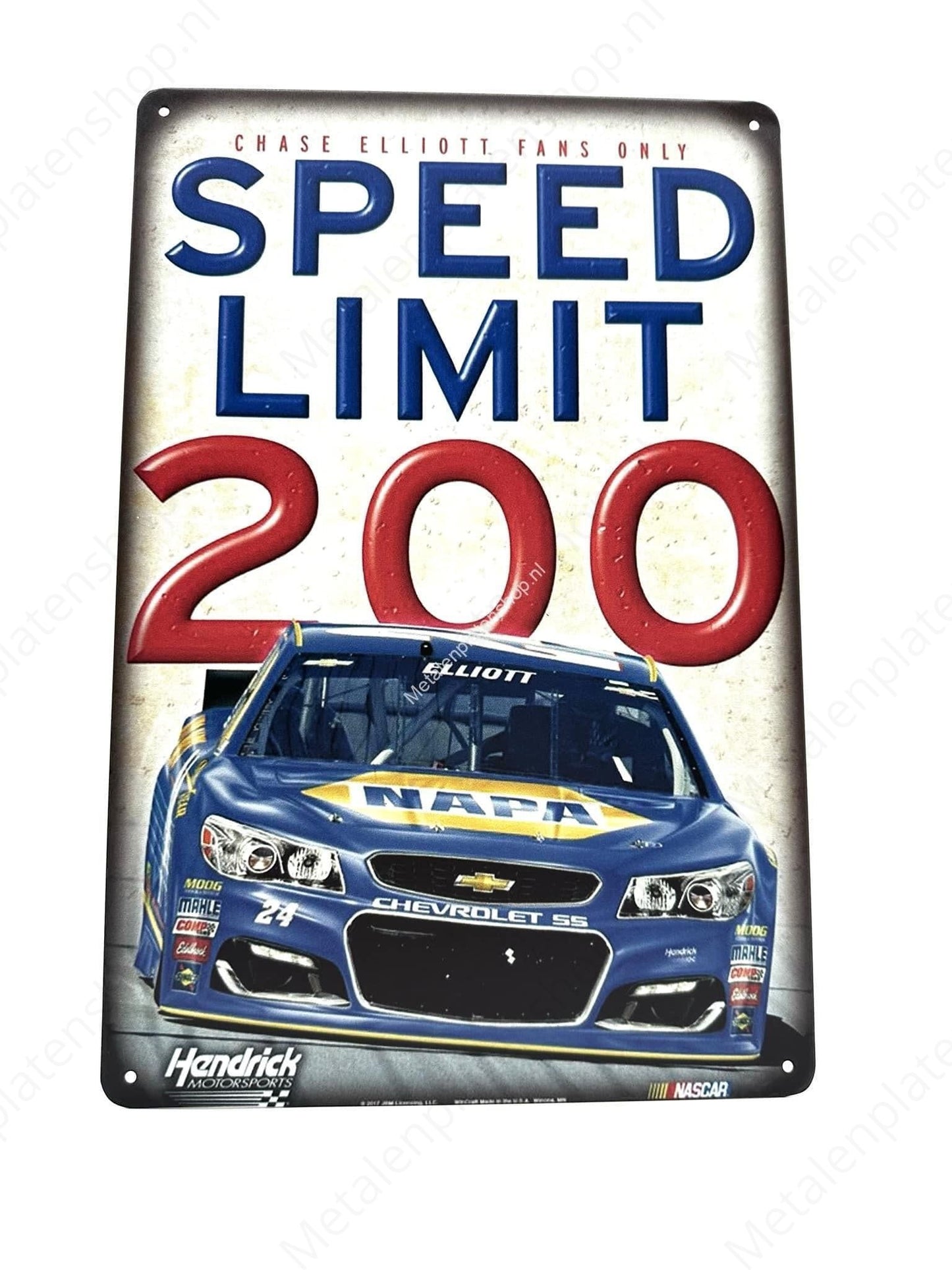 Speed ​​Limit 200 - Chevrolet - Metal Wall Sign