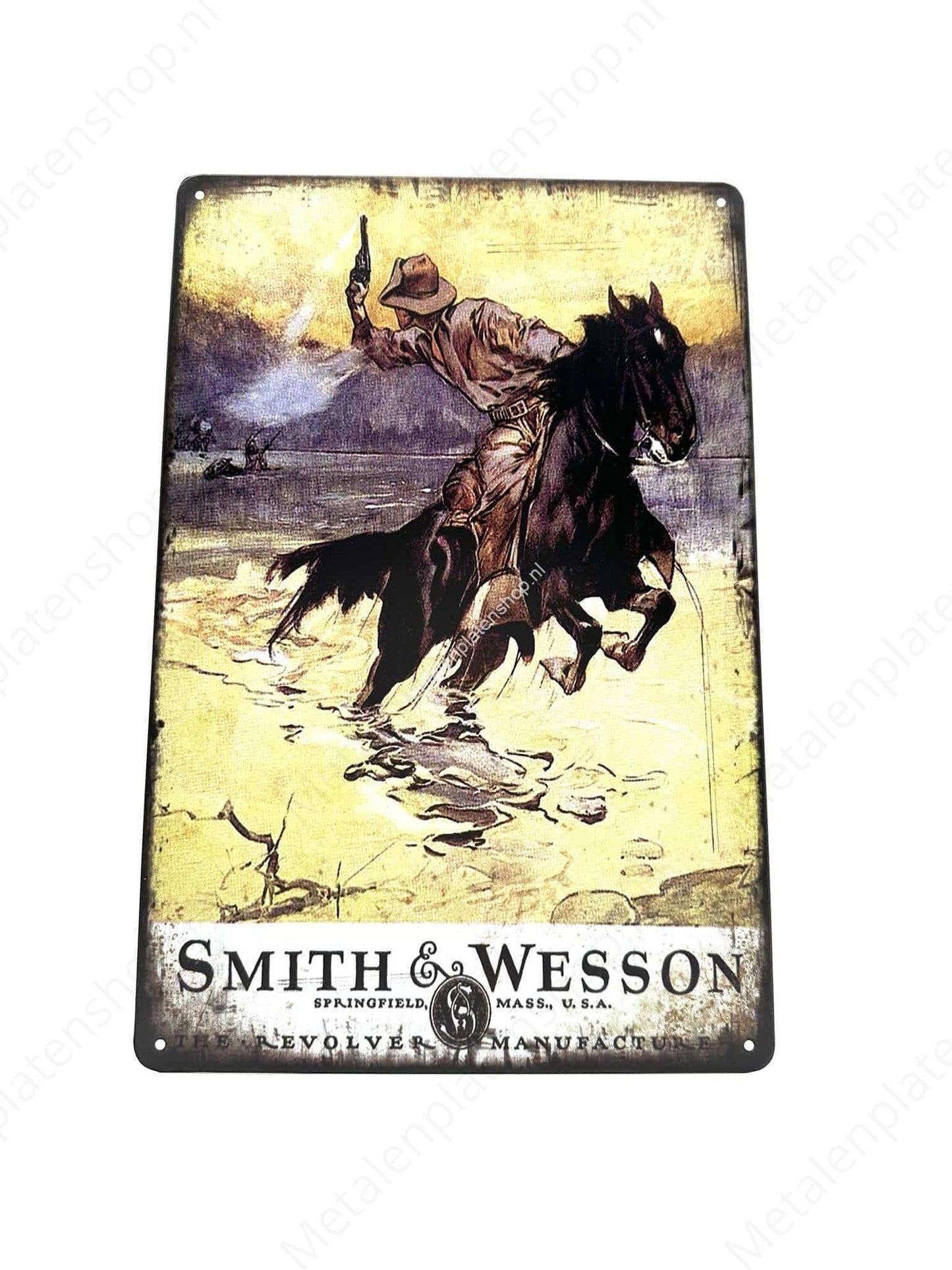 Smith &amp; Wesson - Revolver Manufacture - Metal Wall Sign